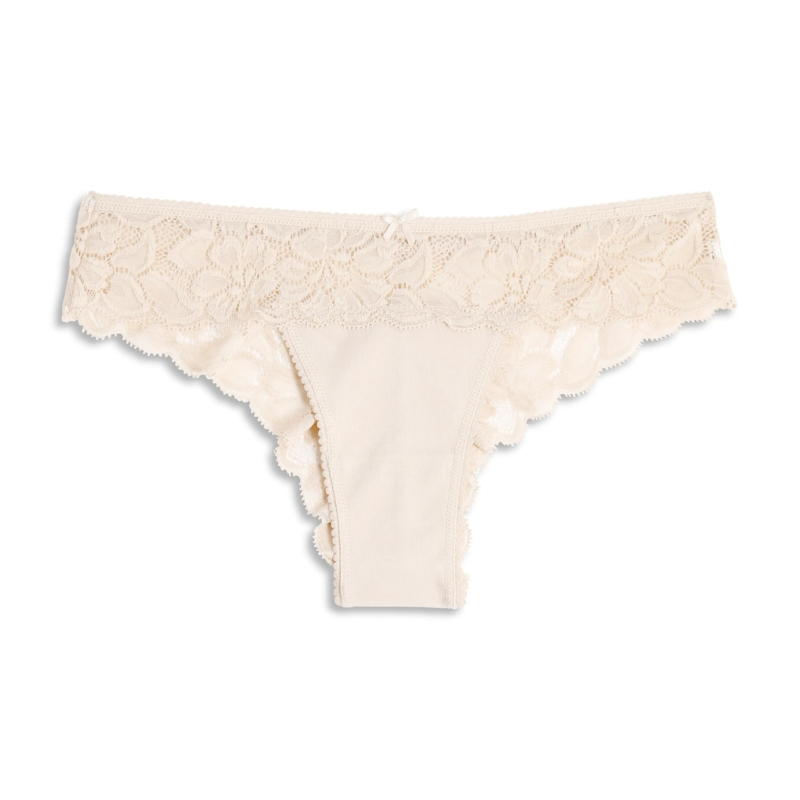 Cotonella Brasiliano Donna in Cotone Modal e Pizzo Floreale - immagine 1