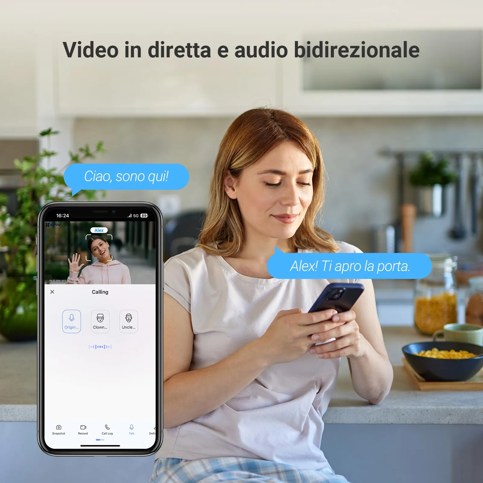 EZVIZ EP4 Spioncino Digitale WiFi 4K con Schermo Touch 5,5", Oro - immagine 8