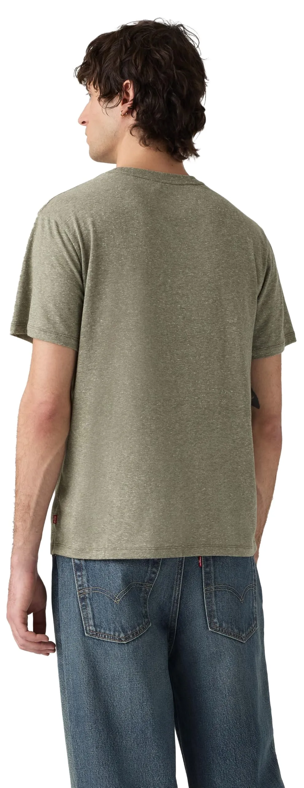 Levi's Men's Crew Neck T-Shirt, Mountain BW 2 Olive Night, S - immagine 4