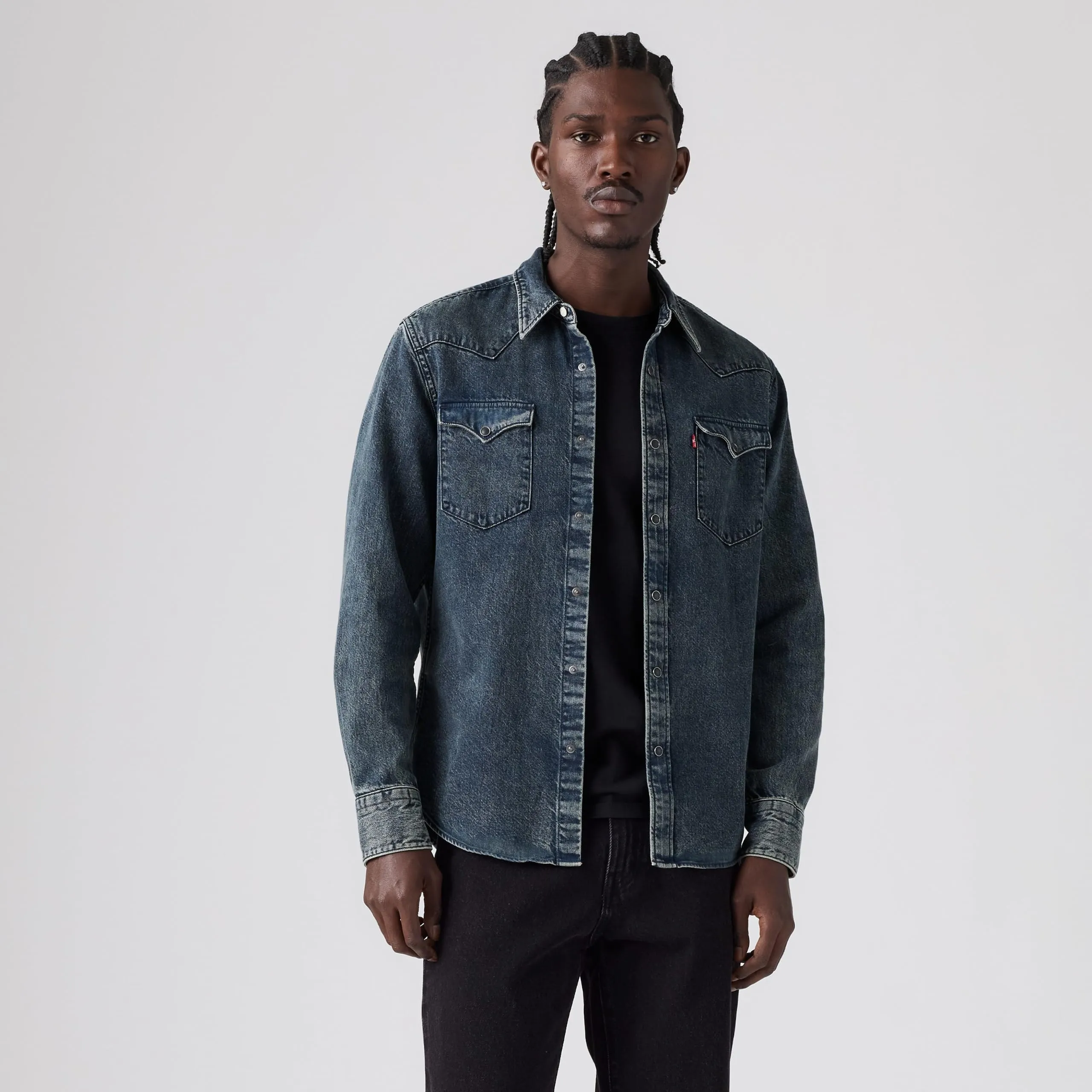 Levi's Barstow Western Standard Shirt - Midnight Blue/B, XL - immagine 3