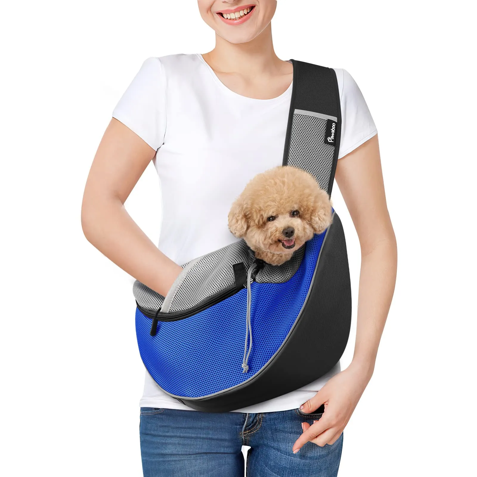 Pawaboo Trasportino per Cani Piccoli e Gatti, Taglia M, Blu - immagine 1