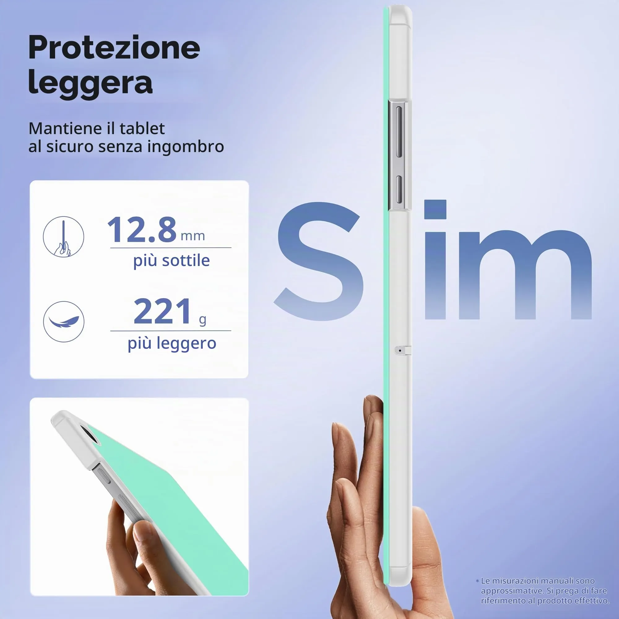 EasyAcc Custodia per Samsung Galaxy Tab A11+ Plus / A9+ 11 Pollici (2025) SM-X236B/SM-X230 - immagine 4