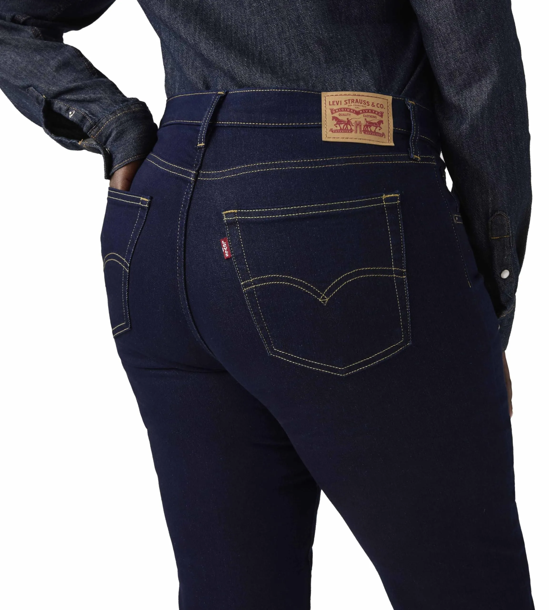 Levi's 724 High Rise Straight Jeans - Cast Shadows - immagine 3