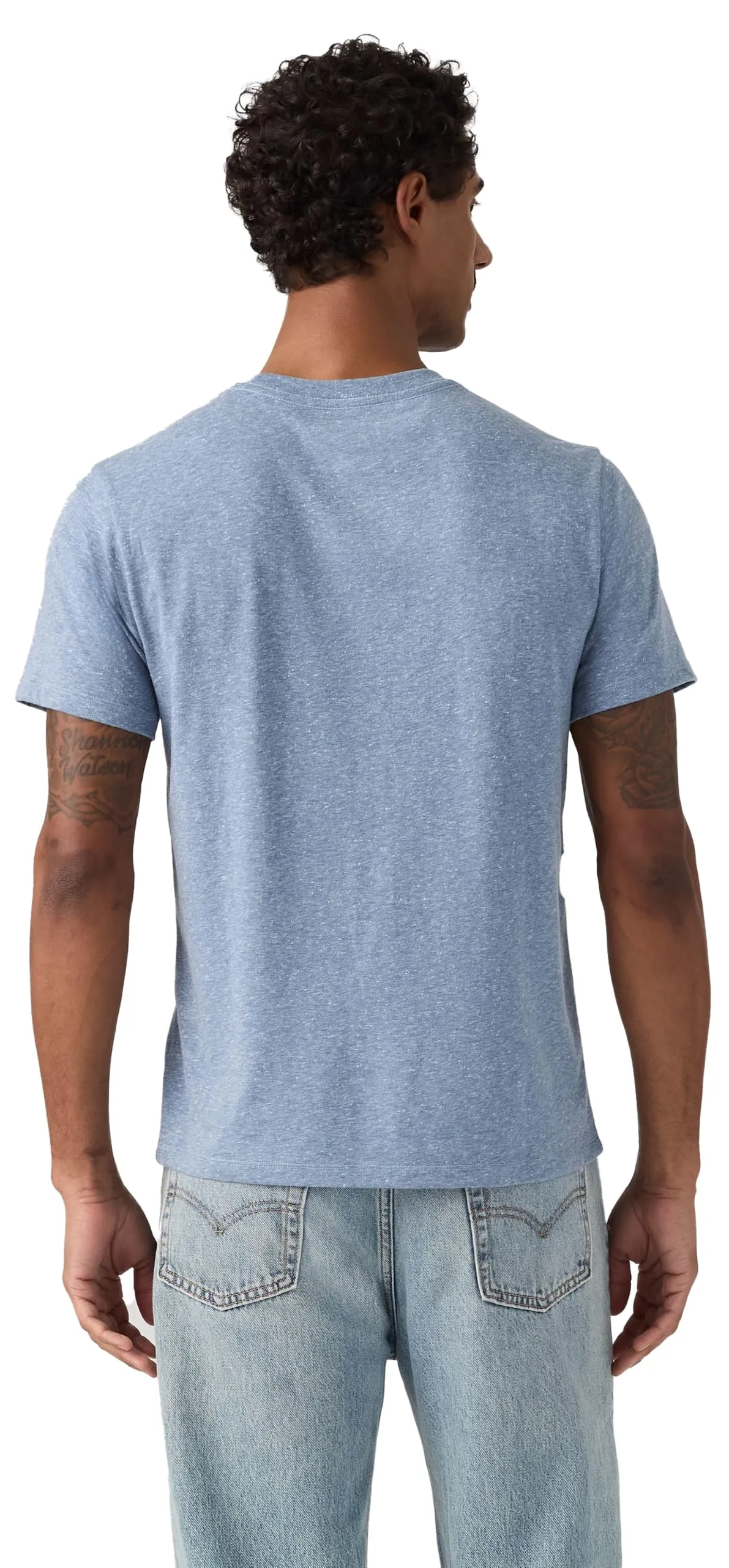 Levi's Men's Crew Neck T-Shirt, Moonlight Blue, L - immagine 4