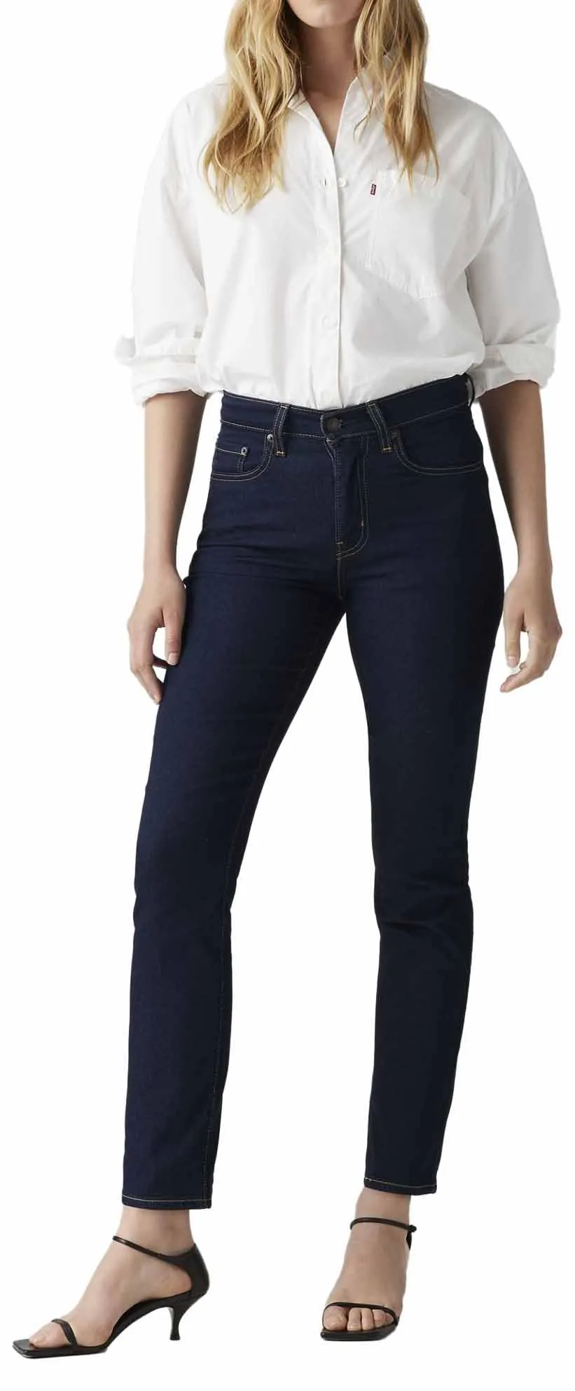 Levi's 724 High Rise Straight Jeans - Cast Shadows - immagine 4