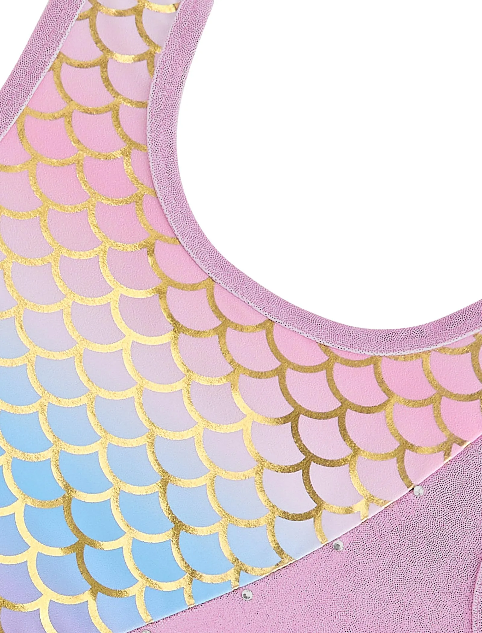 Gogokids Set da ginnastica a tre pezzi per ragazze con body senza maniche, pantaloncini e fascetta per capelli, rosa chiaro - immagine 4