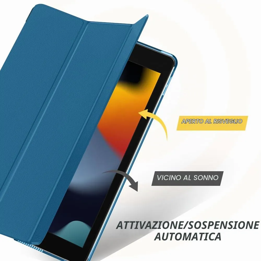 MoKo Cover for iPad 9th/8th/7th Gen 10.2 pollici, Grigio Blu - immagine 5