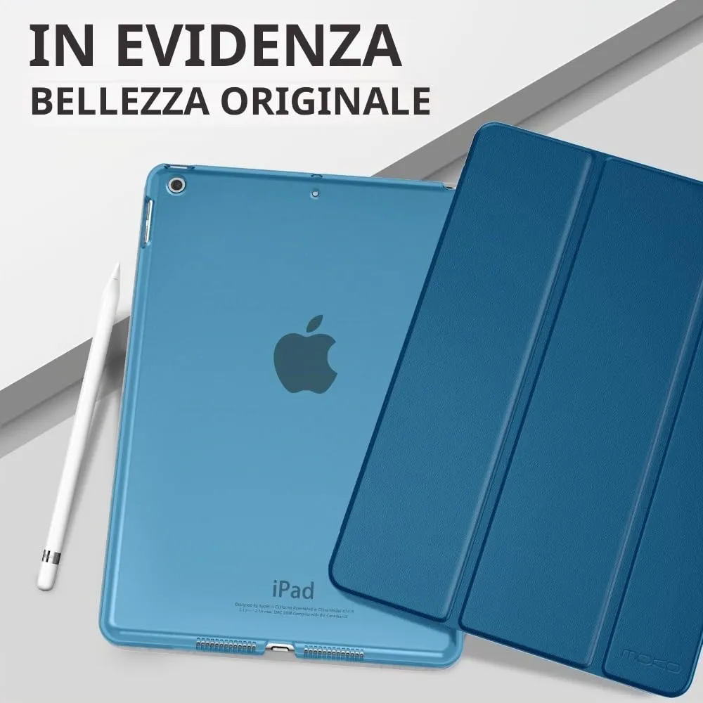 MoKo Cover for iPad 9th/8th/7th Gen 10.2 pollici, Grigio Blu - immagine 9