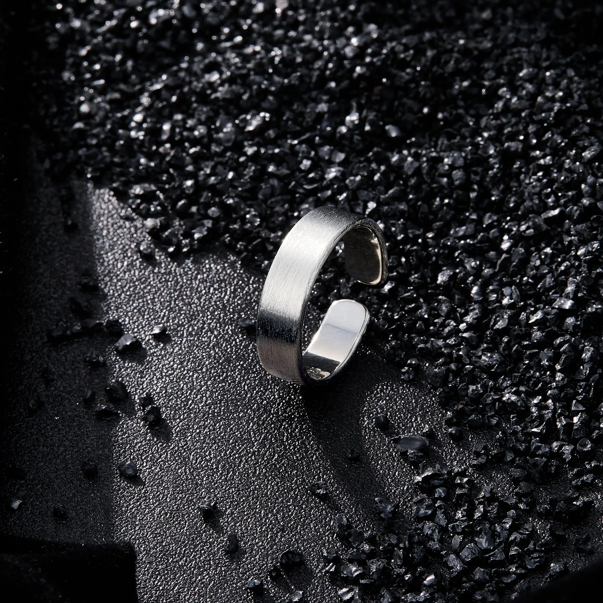 ALEXCRAFT Anelli Donna Uomo Argento 5mm Antistress - immagine 5