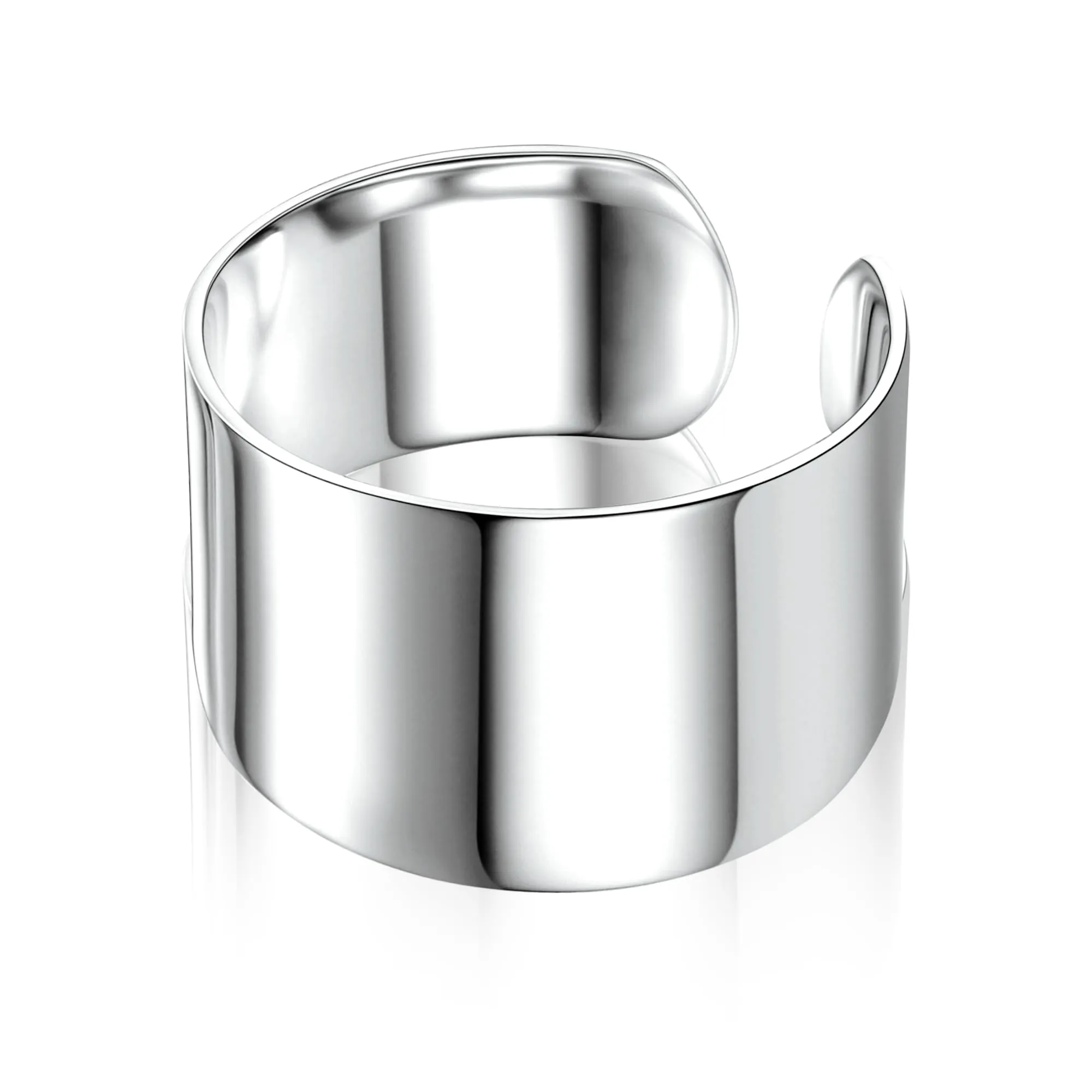 ALEXCRAFT Anelli Uomo Donna Argento Regolabili 15mm Mignolo Pollice - immagine 2