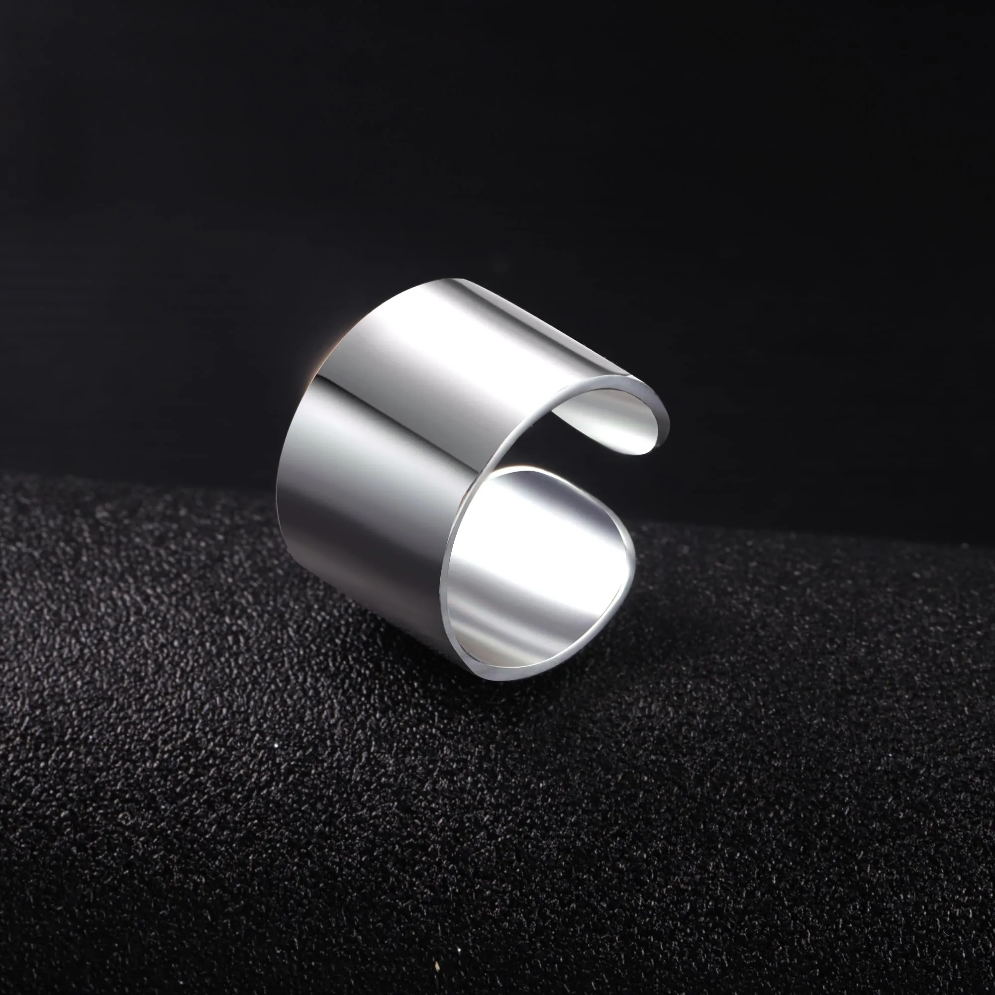 ALEXCRAFT Anelli Uomo Donna Argento Regolabili 15mm Mignolo Pollice - immagine 6
