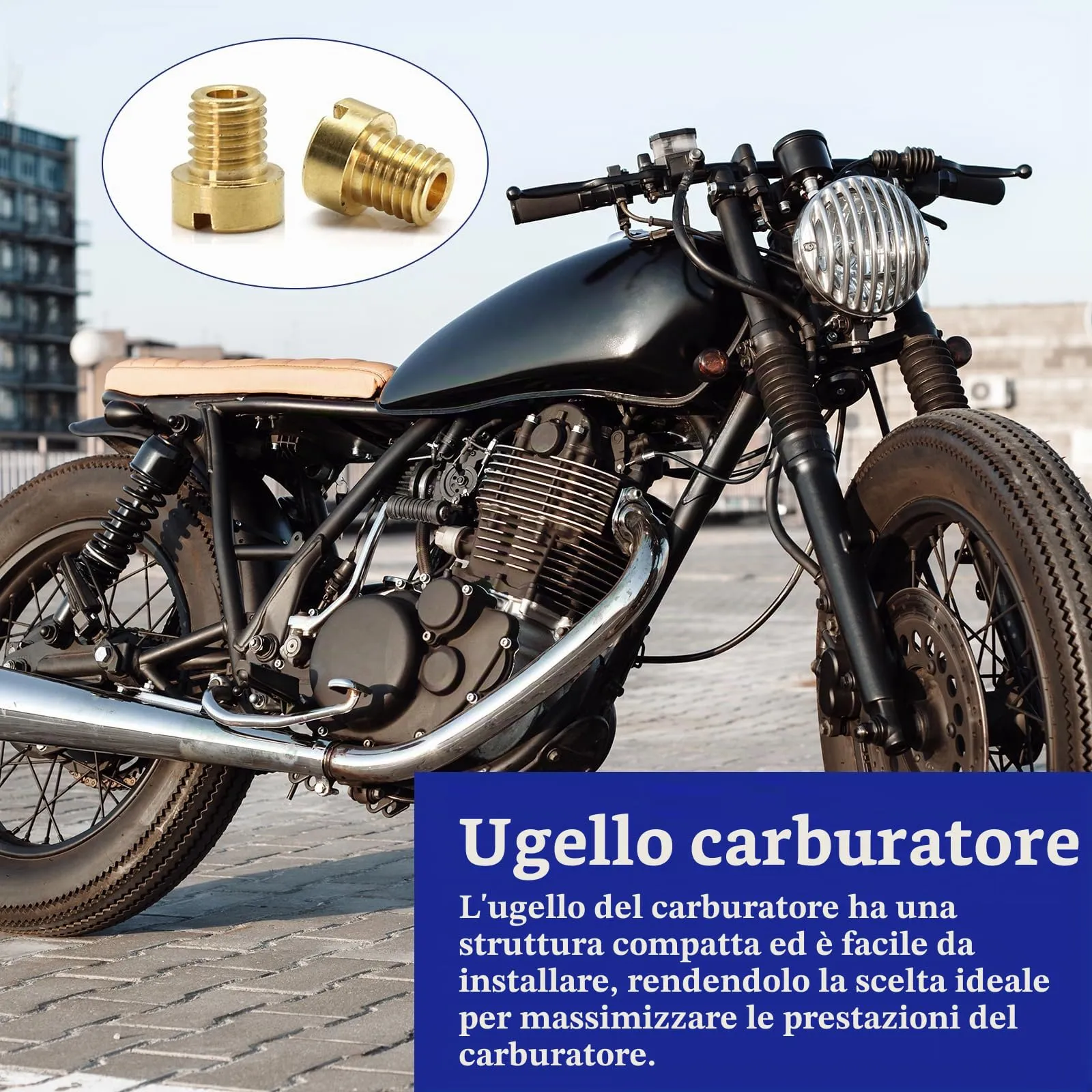 WestCH Set 20 Getti Carburatore M6 in Ottone (40-88) per Motorrad Roller Schaltmoped - immagine 4