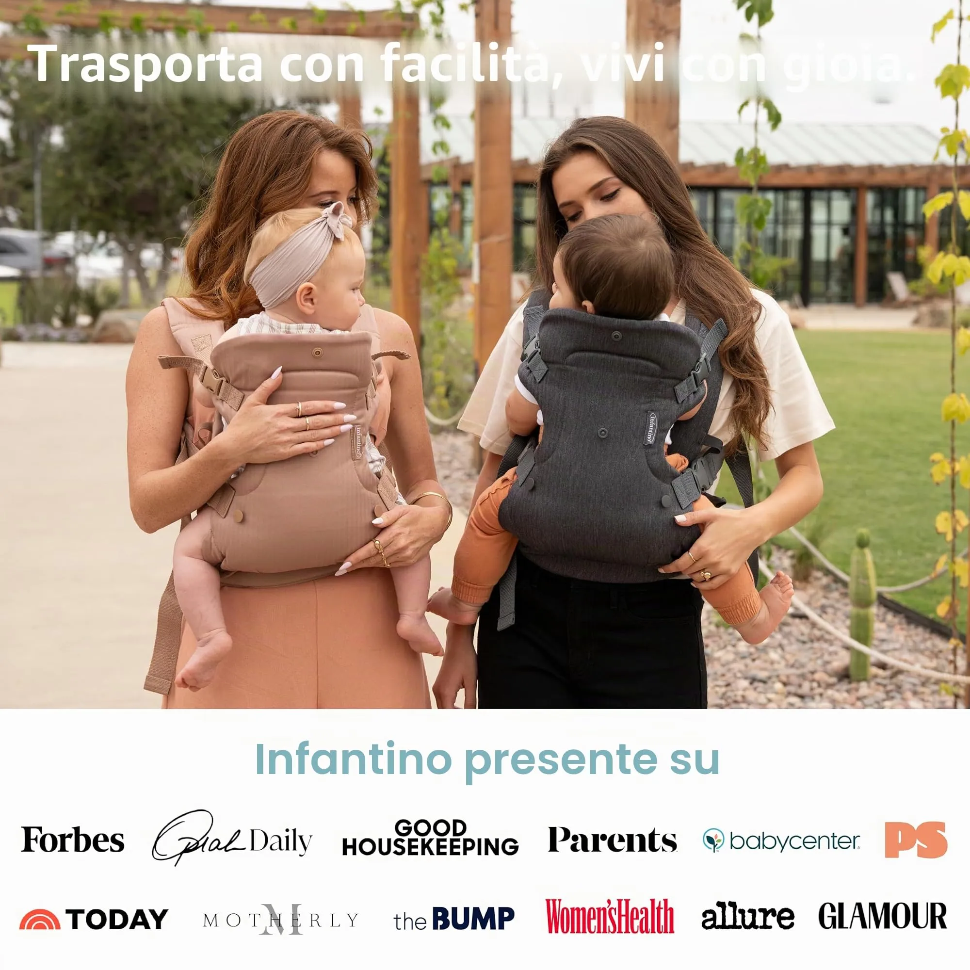 Infantino Flip Luxe Marsupio 4-in-1, 3,2–16 kg, Affogato - immagine 6