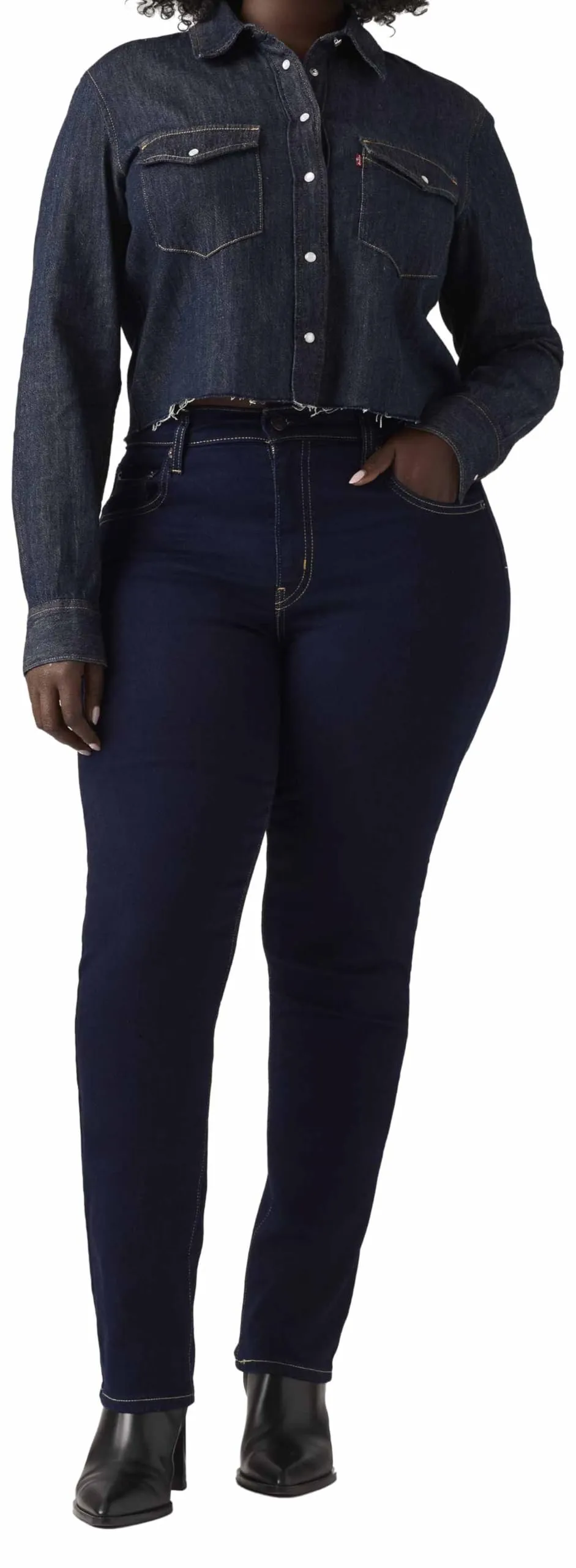 Levi's 724 High Rise Straight Jeans - Cast Shadows - immagine 5