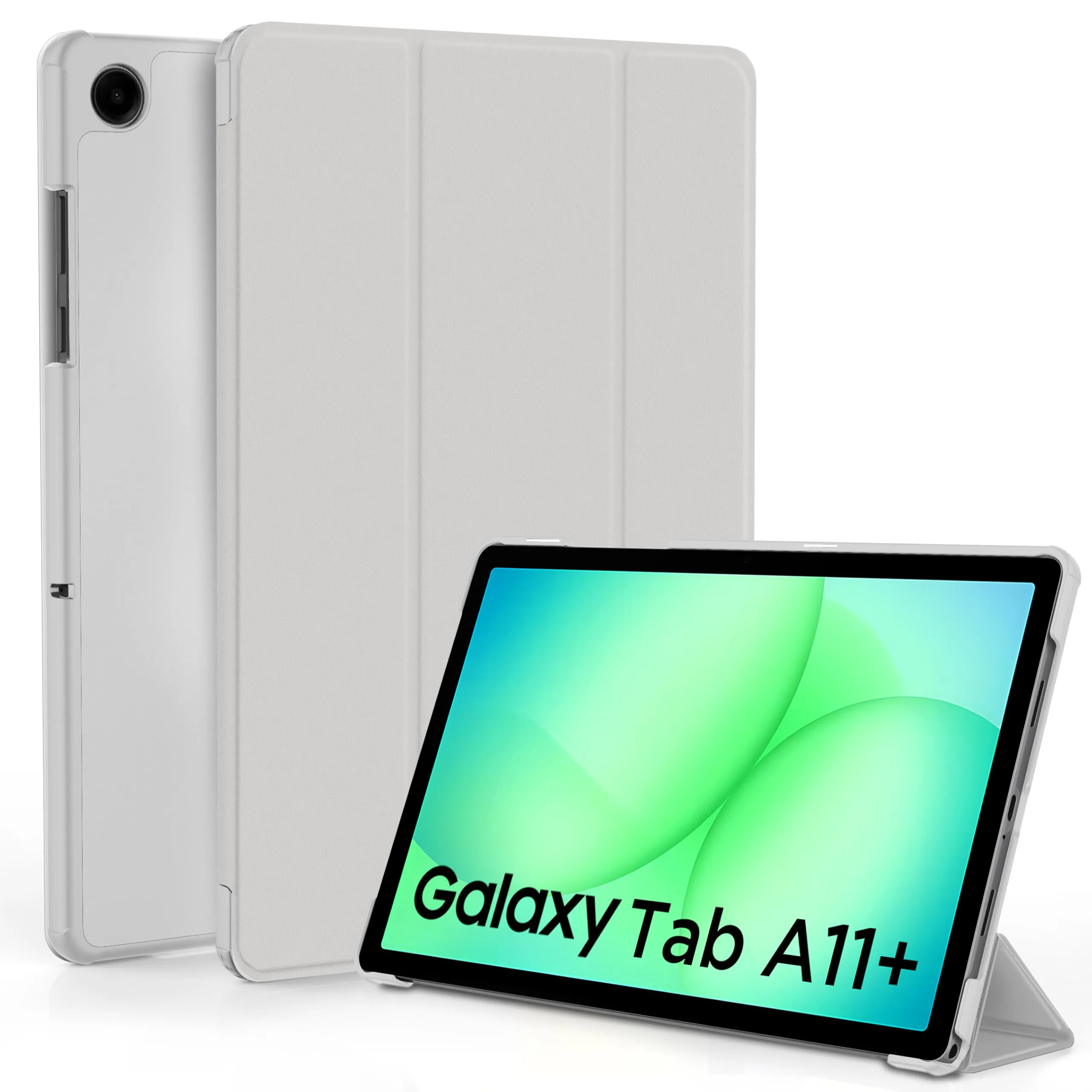 EasyAcc Custodia per Samsung Galaxy Tab A11+ Plus 11 pollici (2025) SM-X236B/SM-X230 - Grigio Chiaro - immagine 1