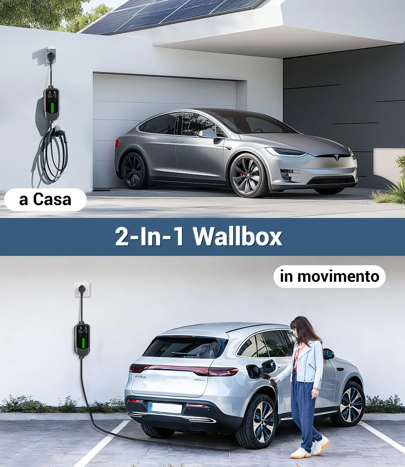WityCharge VPC-B5-16AC Wallbox Colonnina Ricarica Auto Elettrica 3,7kW 7M - immagine 7
