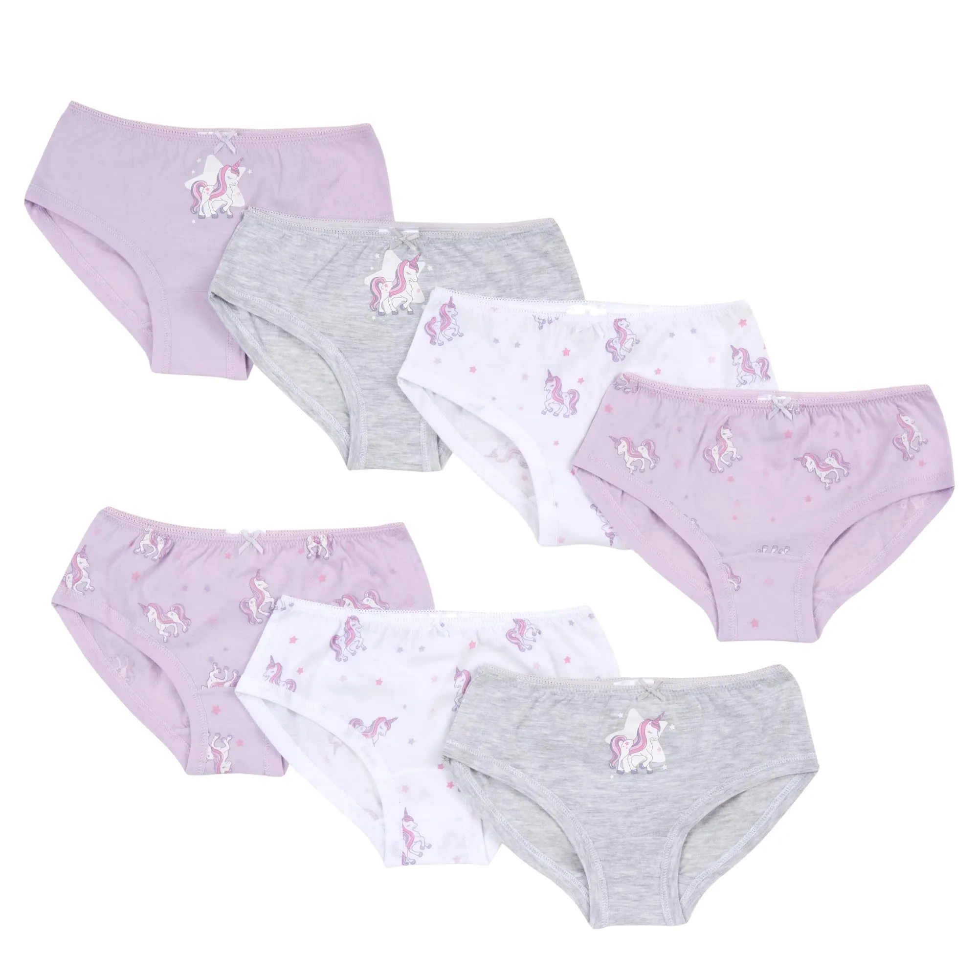 Prénatal Set di 7 Slip per Bambina, 8-9 anni, Viola - immagine 1
