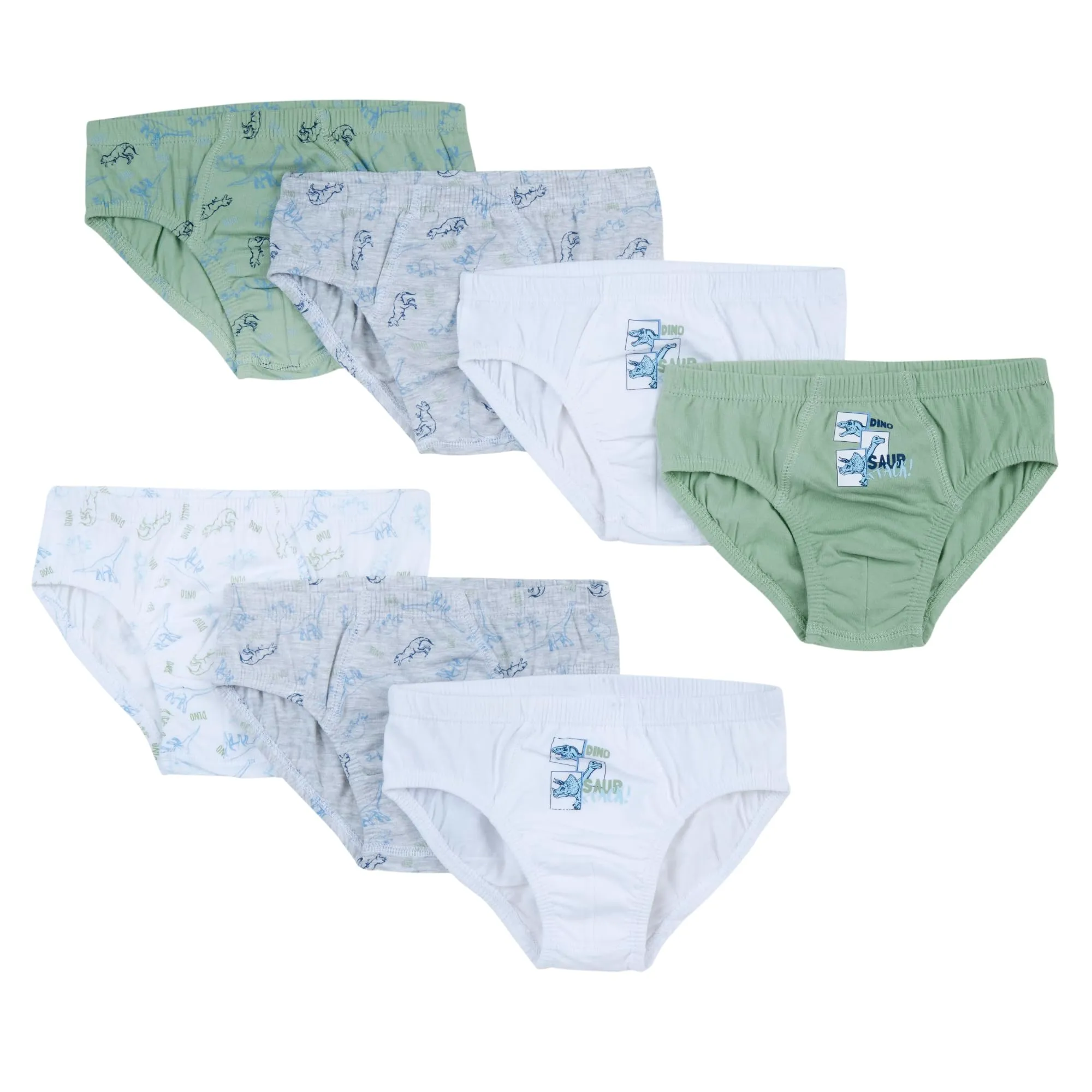 Prénatal Bambini e Ragazzi Slip, Set di 7, 8-9 anni, Verde - immagine 1