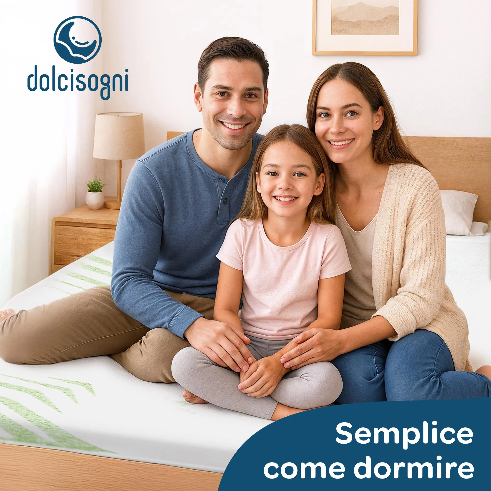 DOLCI SOGNI Topper Memory Foam Piazza e Mezza 120x200 cm, Spessore 5 cm, Aloe Vera, Sfoderabile, Made in Italy - immagine 9