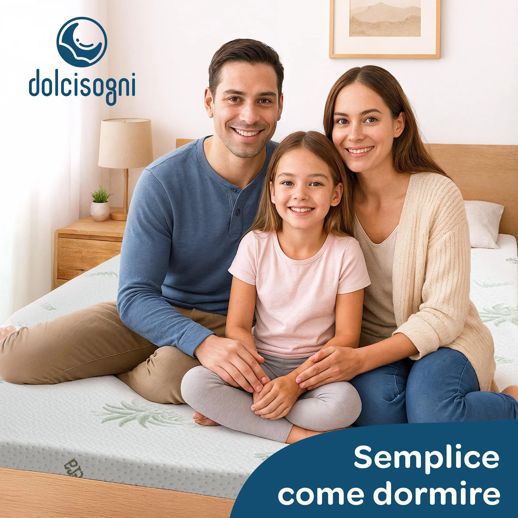 Dolci Sogni Topper Singolo 90x200 Memory Foam, Spessore 5 cm, Aloe Vera, Sfoderabile, Made in Italy - immagine 7