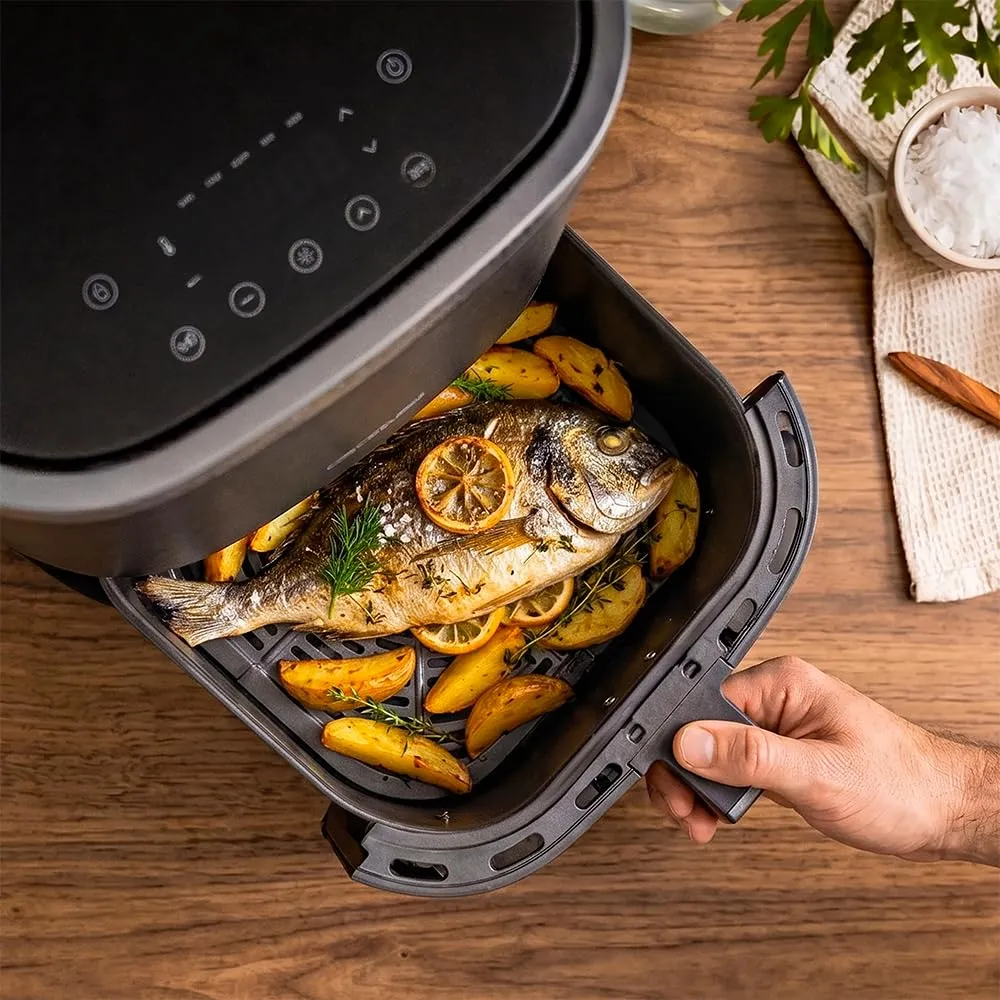 Cecotec Cecofry Fantastik Window 6500 Plus Friggitrice ad Aria, 6,5L, 1700W, Tecnologia PerfectCook, 12 Menu, Finestra di Visione - immagine 3