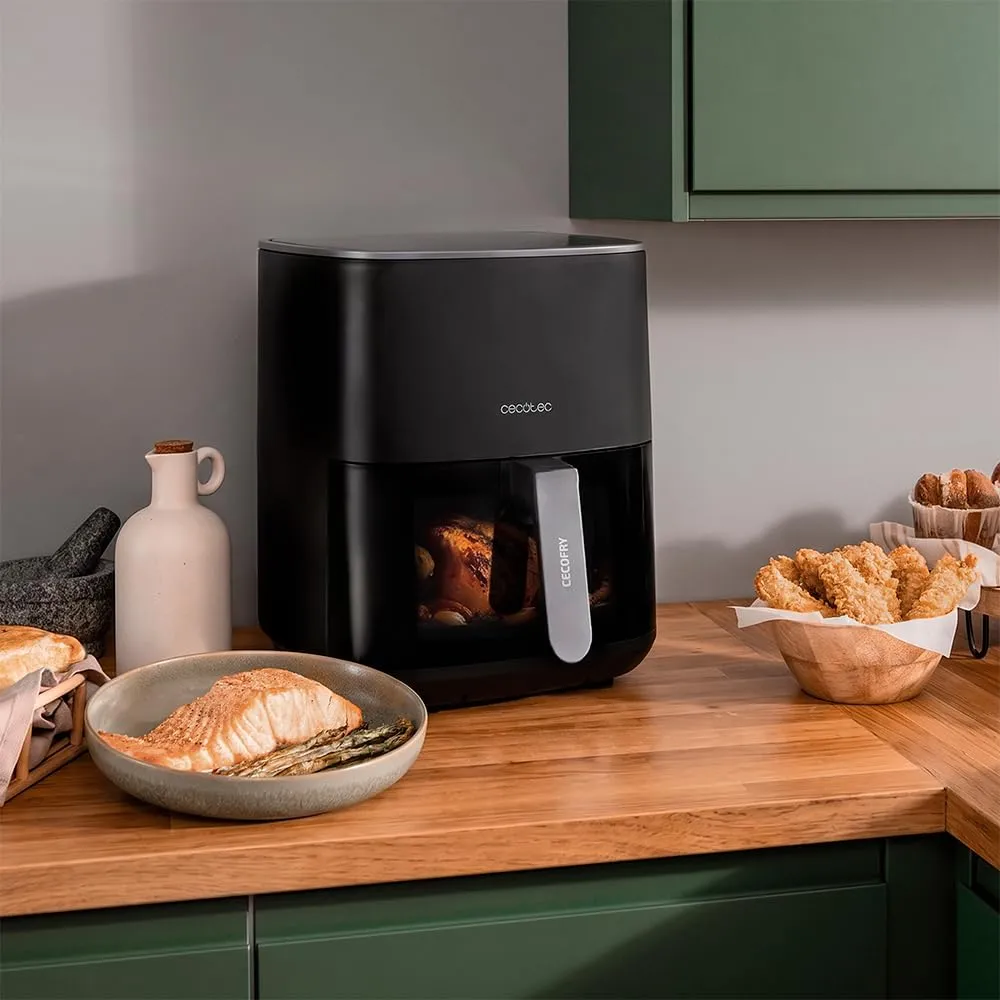 Cecotec Cecofry Fantastik Window 6500 Plus Friggitrice ad Aria, 6,5L, 1700W, Tecnologia PerfectCook, 12 Menu, Finestra di Visione - immagine 5