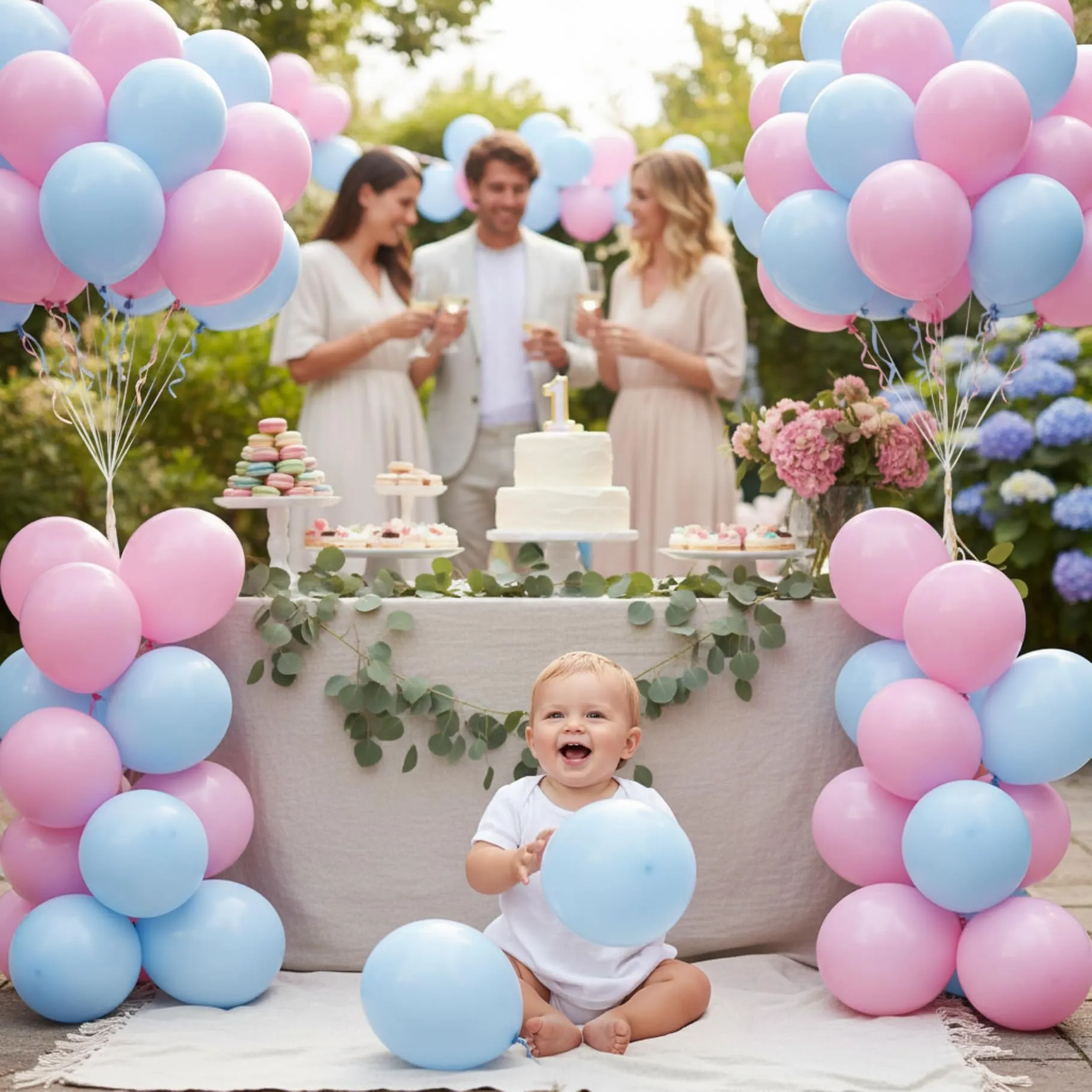 Yehnda Palloncini Rosa e Blu Pastello, 70 Pezzi 12 Pollici - immagine 4