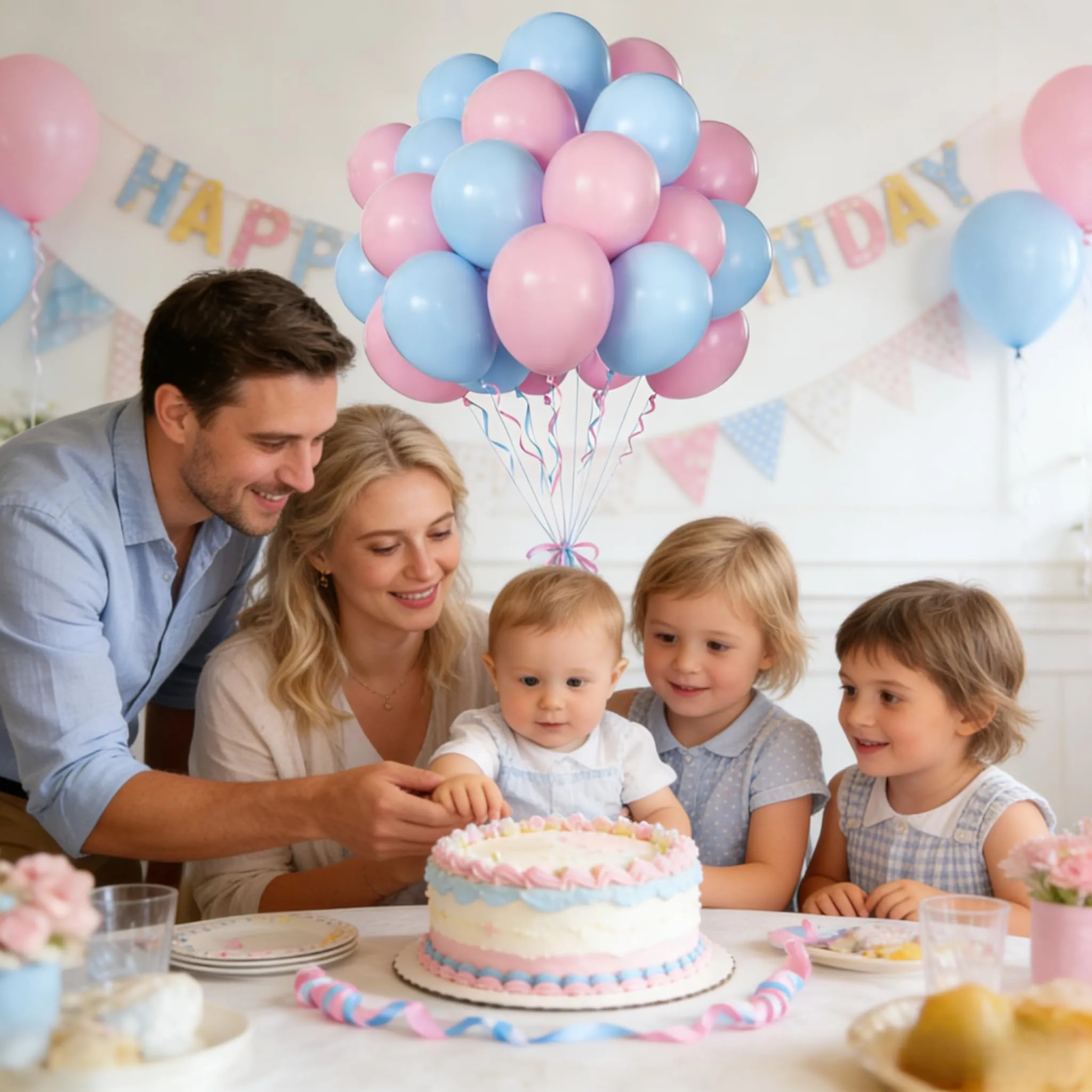 Yehnda Palloncini Rosa e Blu Pastello, 70 Pezzi 12 Pollici - immagine 7