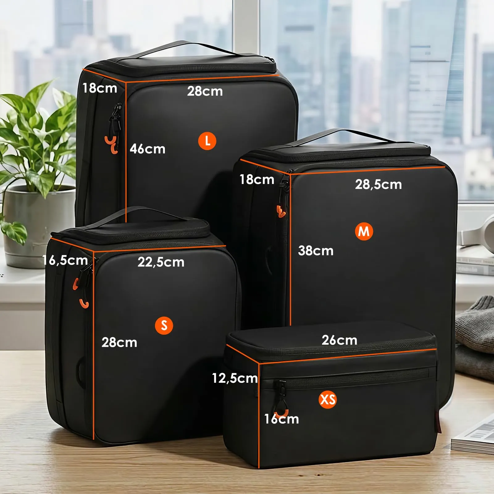 TARION Inserto Borsa Fotografica per Zaino Reflex e Obiettivi, L - immagine 6