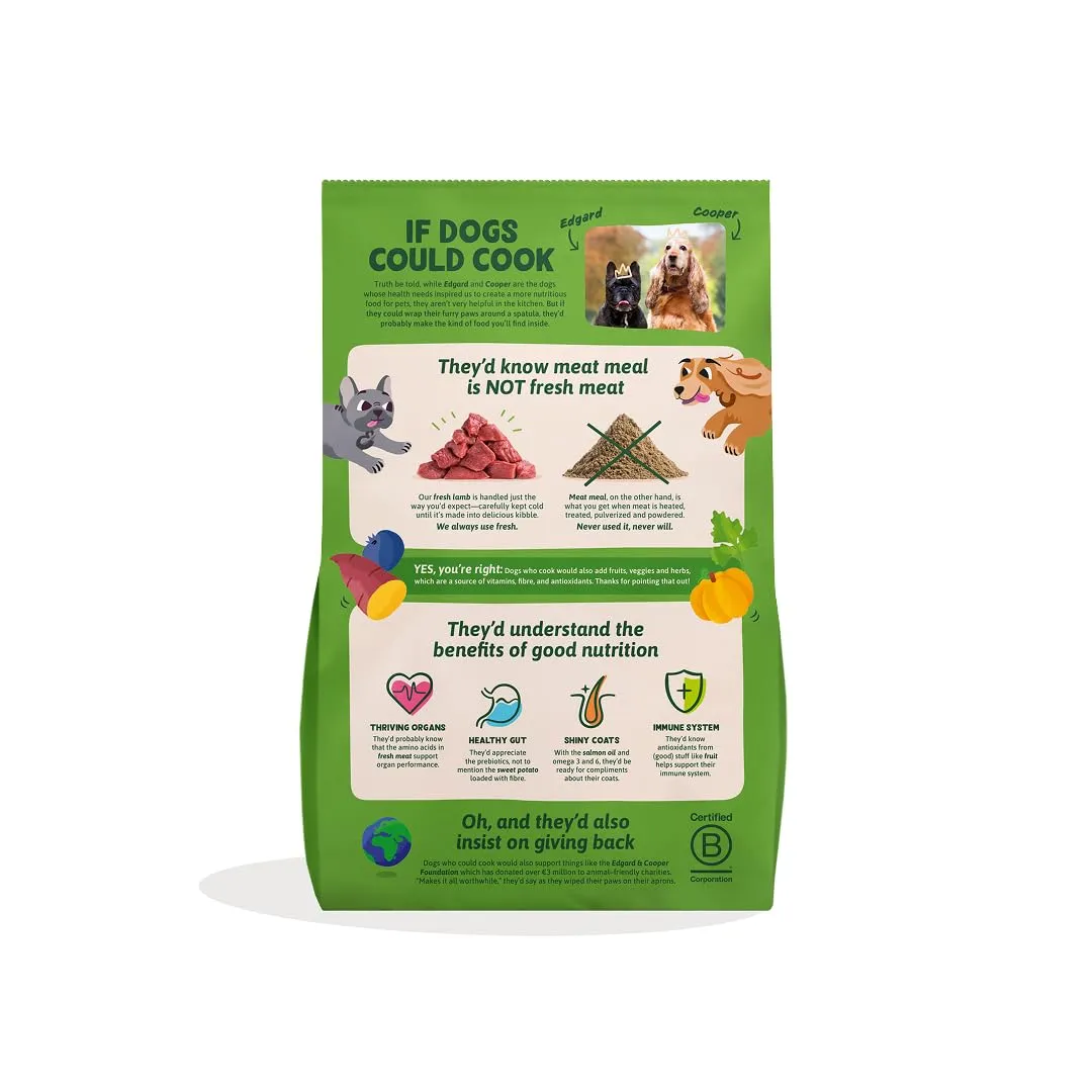 Edgard & Cooper Crocchette Cani Adulti Piccola Taglia, Agnello Fresco, Senza Cereali, Ipoallergenica, 3kg - immagine 2