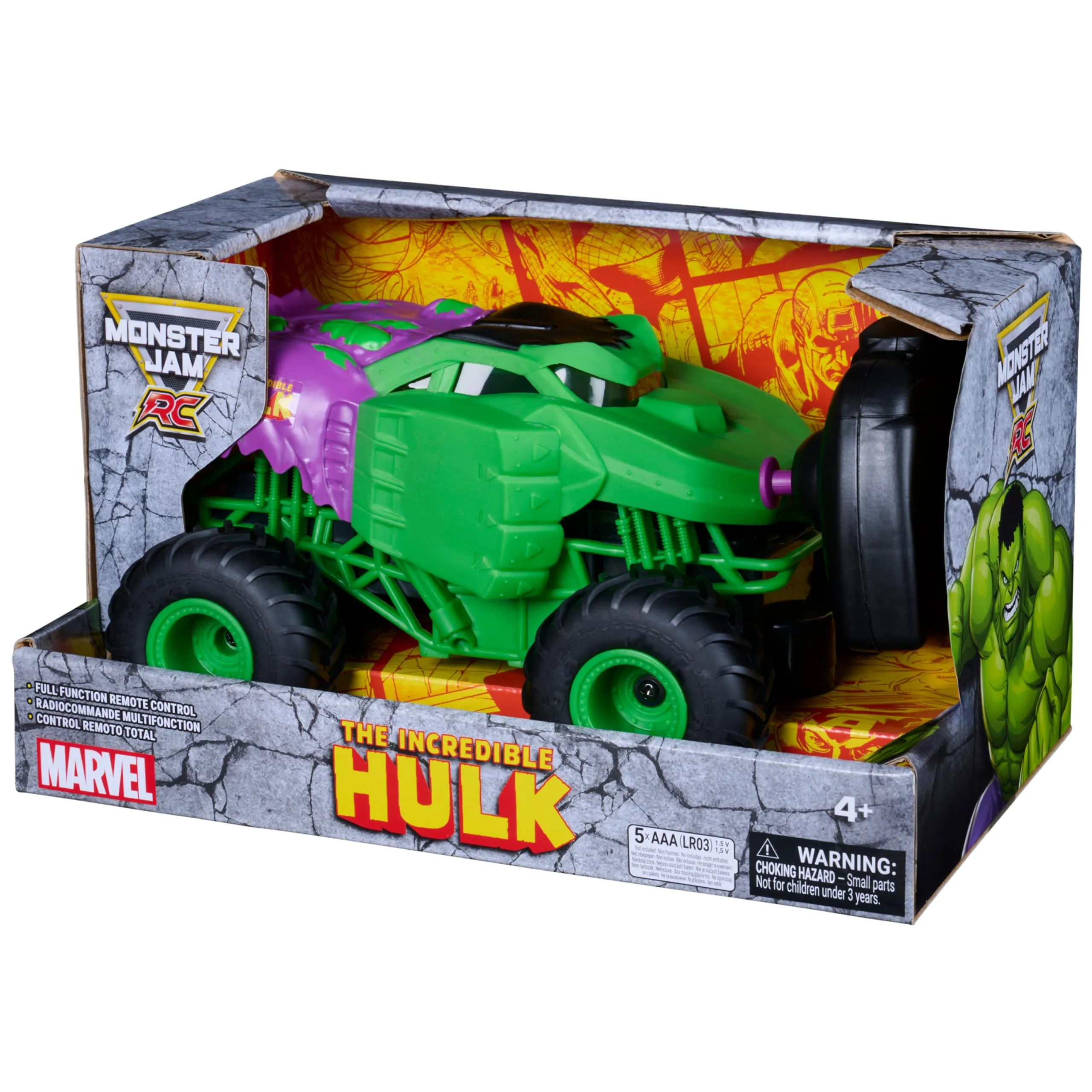 Monster Jam Remote Control Vehicle 1:24 Marvel Hulk - immagine 5