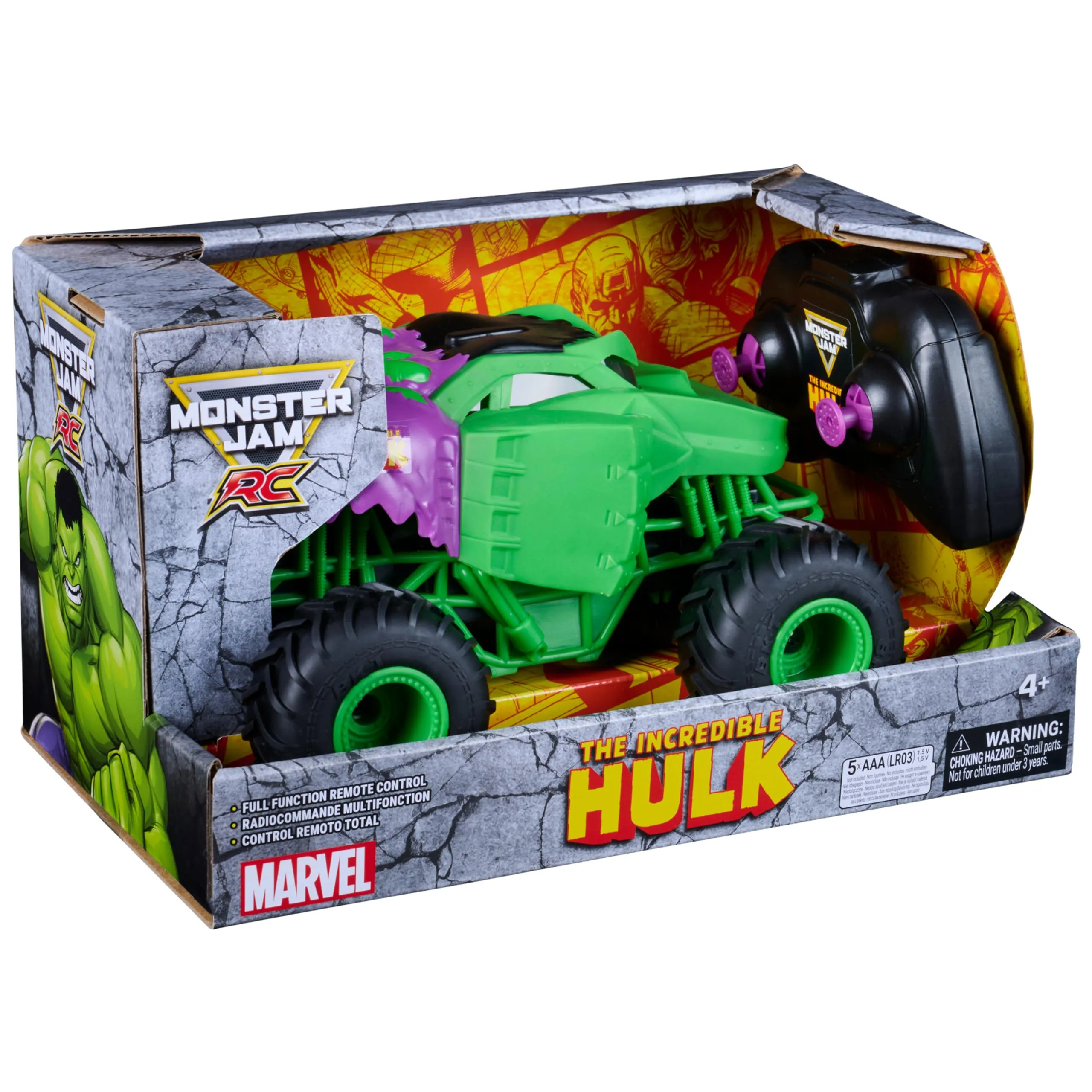 Monster Jam Remote Control Vehicle 1:24 Marvel Hulk - immagine 6