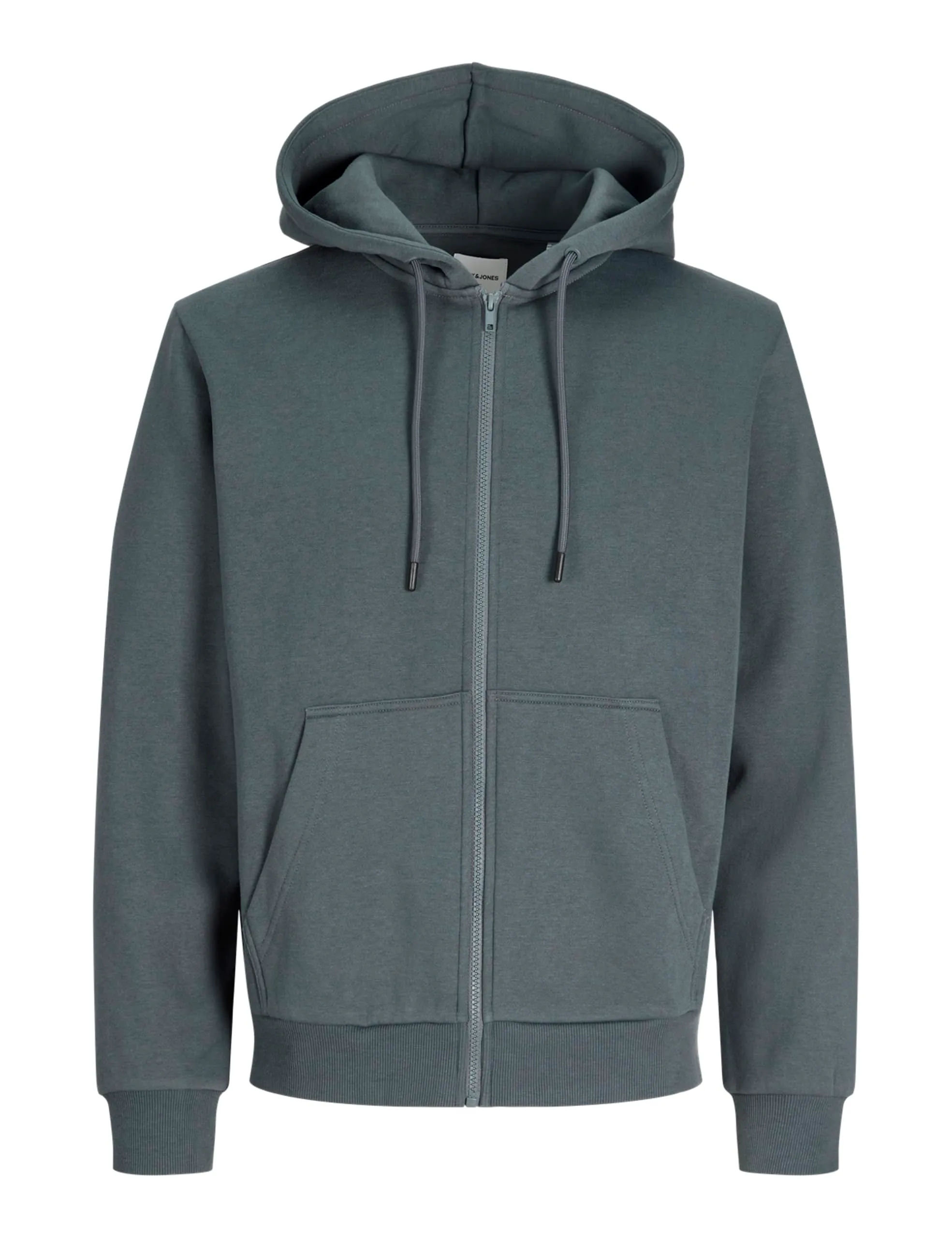 Jack & Jones Felpa con Cappuccio e Zip Grigio M - immagine 1