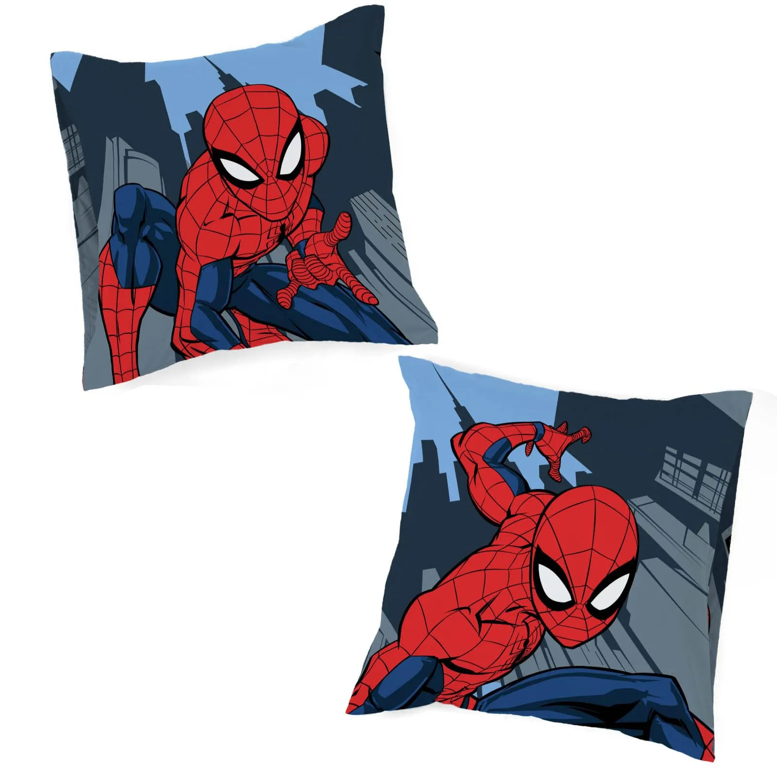 Jay Franco Marvel Spiderman Set Copripiumino 3 Pezzi, Blu Scuro, 135x200/80x80 - immagine 6