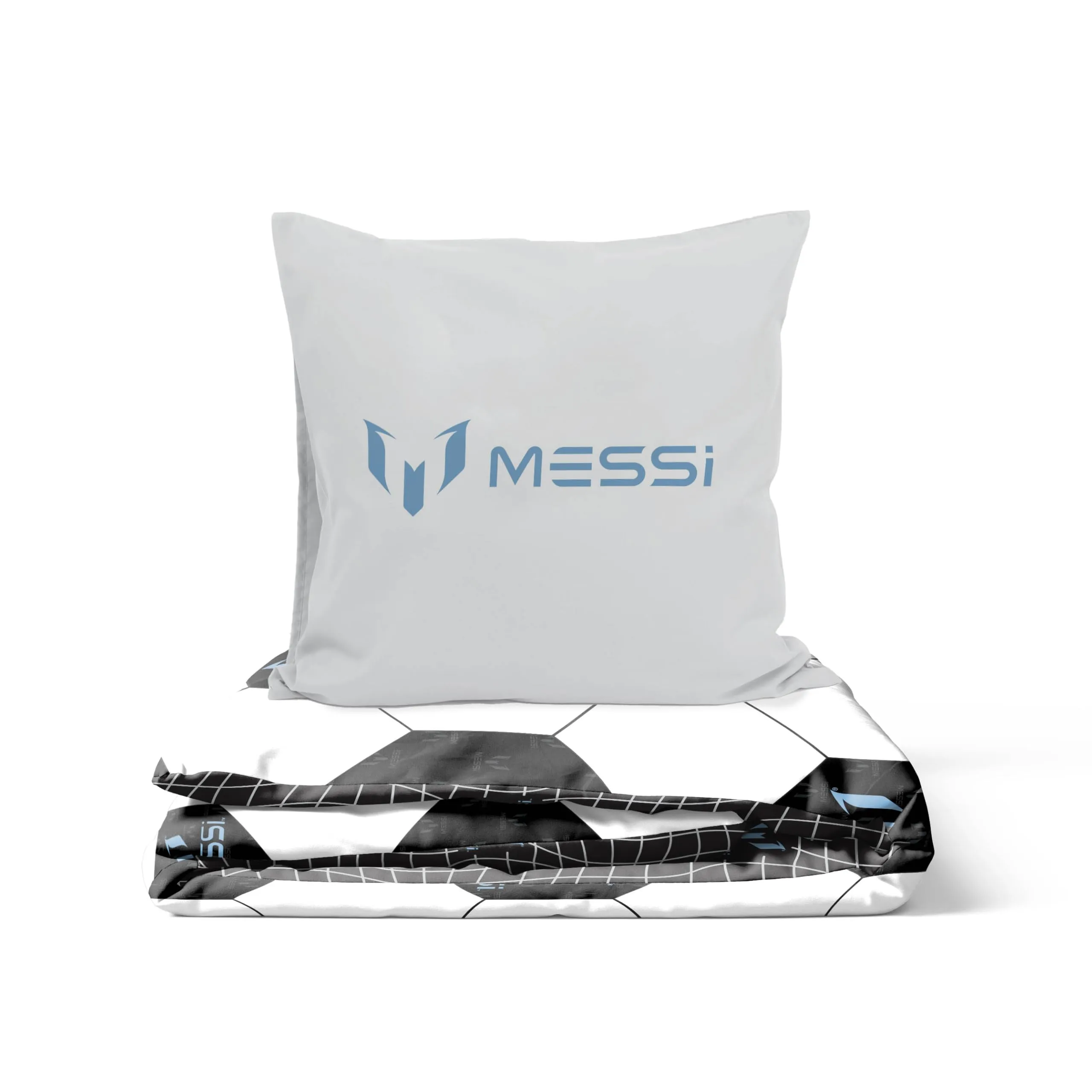 Jay Franco Messi Football Set Biancheria da Letto, Copripiumino e Federa, Bianco, 2 Pezzi - immagine 5
