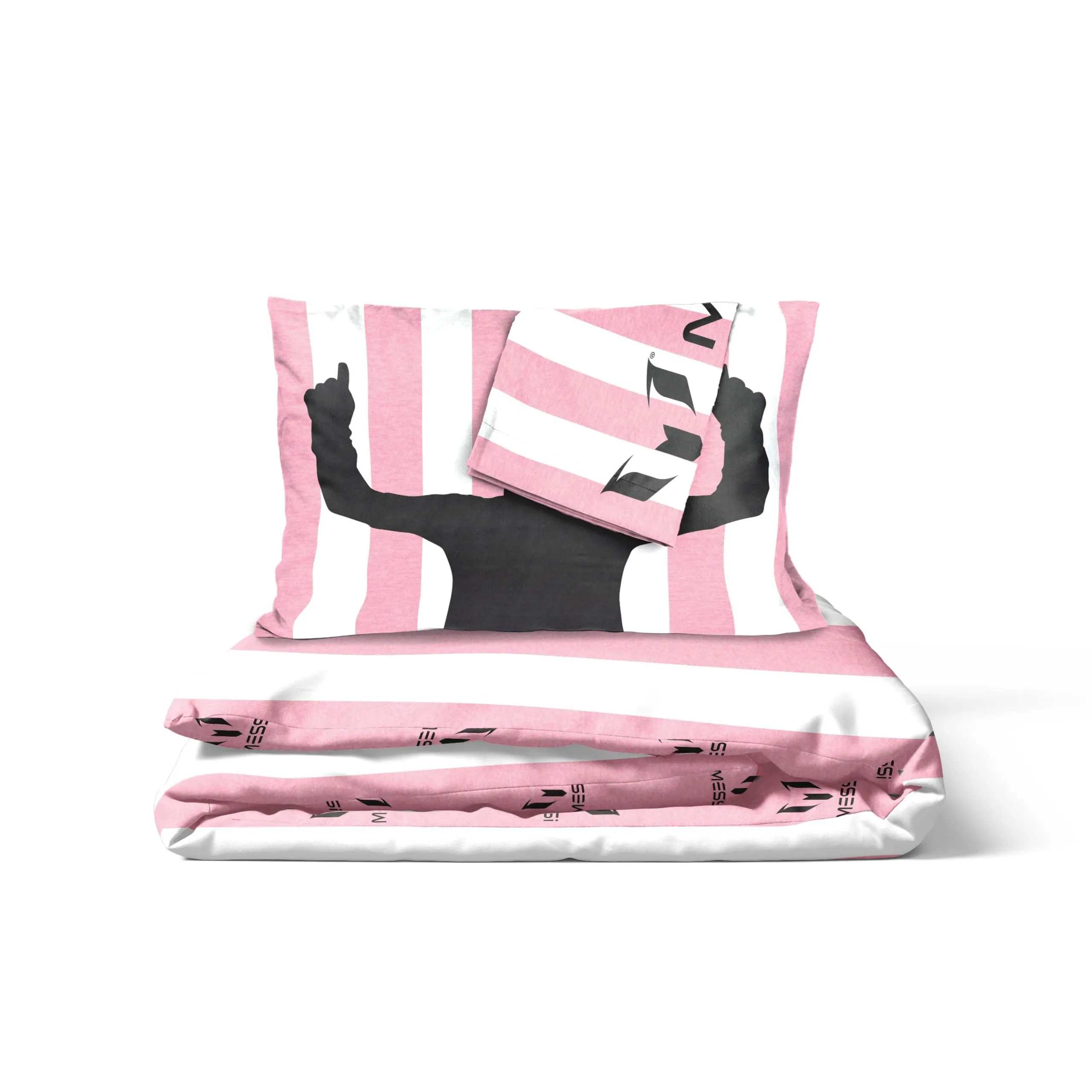 Jay Franco Messi Football Set di biancheria da letto, Rosa, 3 pezzi per letto matrimoniale - immagine 5