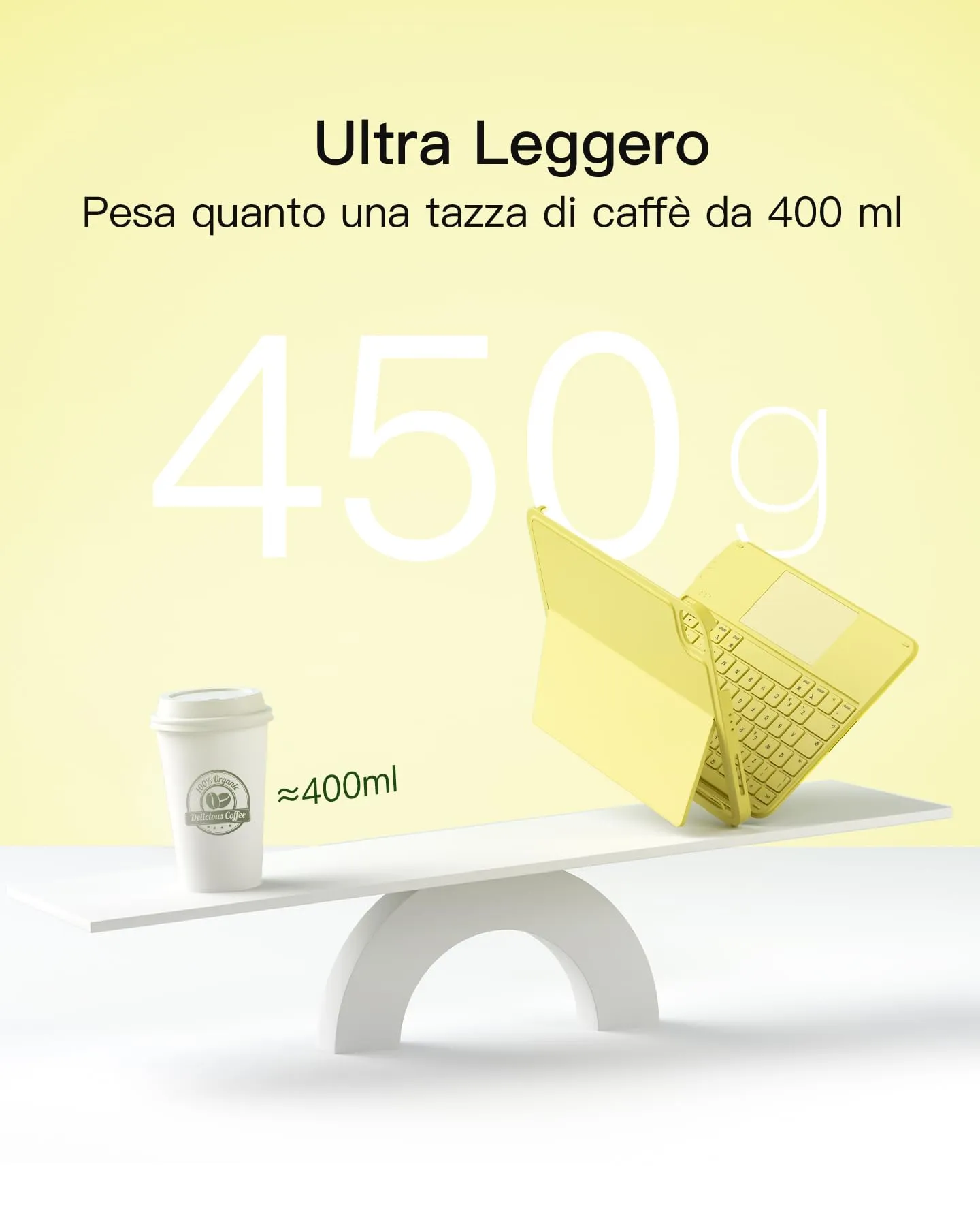 Inateck Custodia Tastiera per iPad A16, 10a Gen, Ultraleggera 450g - immagine 3