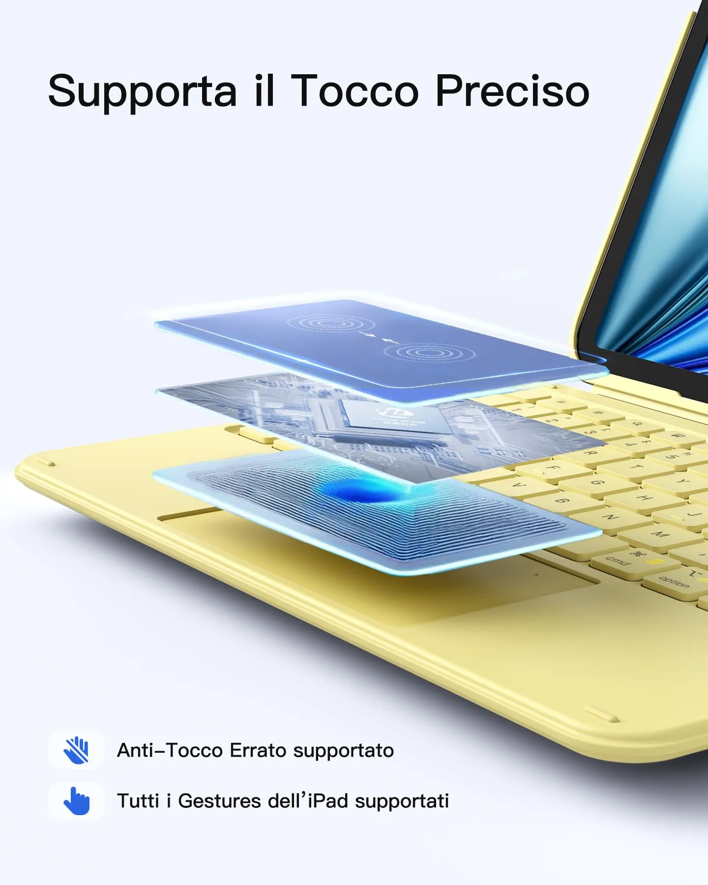 Inateck Custodia Tastiera per iPad A16, 10a Gen, Ultraleggera 450g - immagine 7