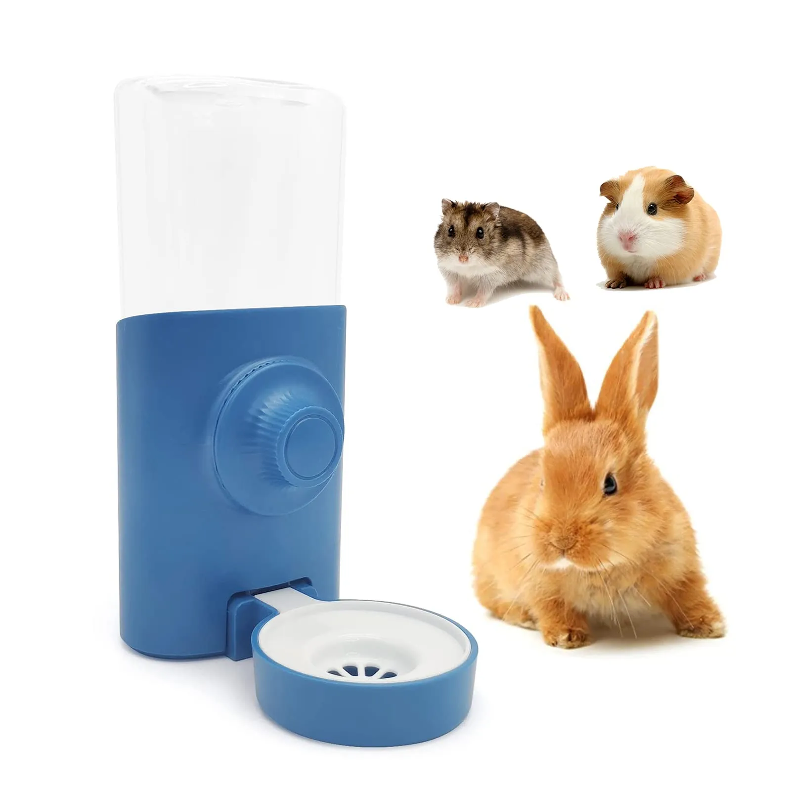 septillar Borraccia Acqua Automatica a Gravità per Piccoli Animali, 600ml, Blu - immagine 1