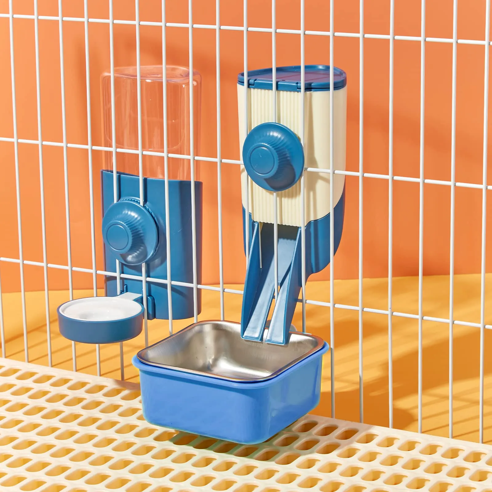 septillar Borraccia Acqua Automatica a Gravità per Piccoli Animali, 600ml, Blu - immagine 8