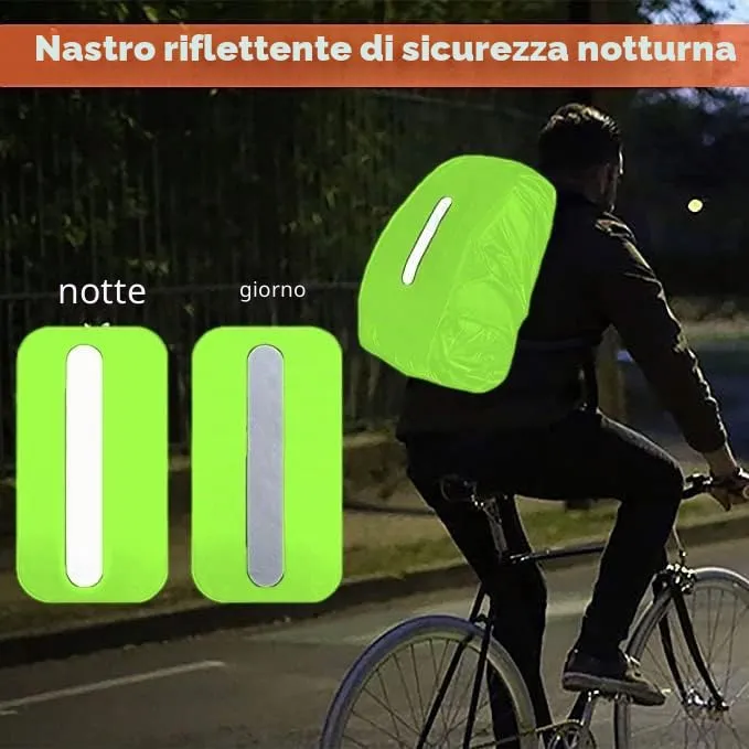 GUKOY Copertura impermeabile per zaino con fibbia riflettente, Verde, S (18-25L) - immagine 4