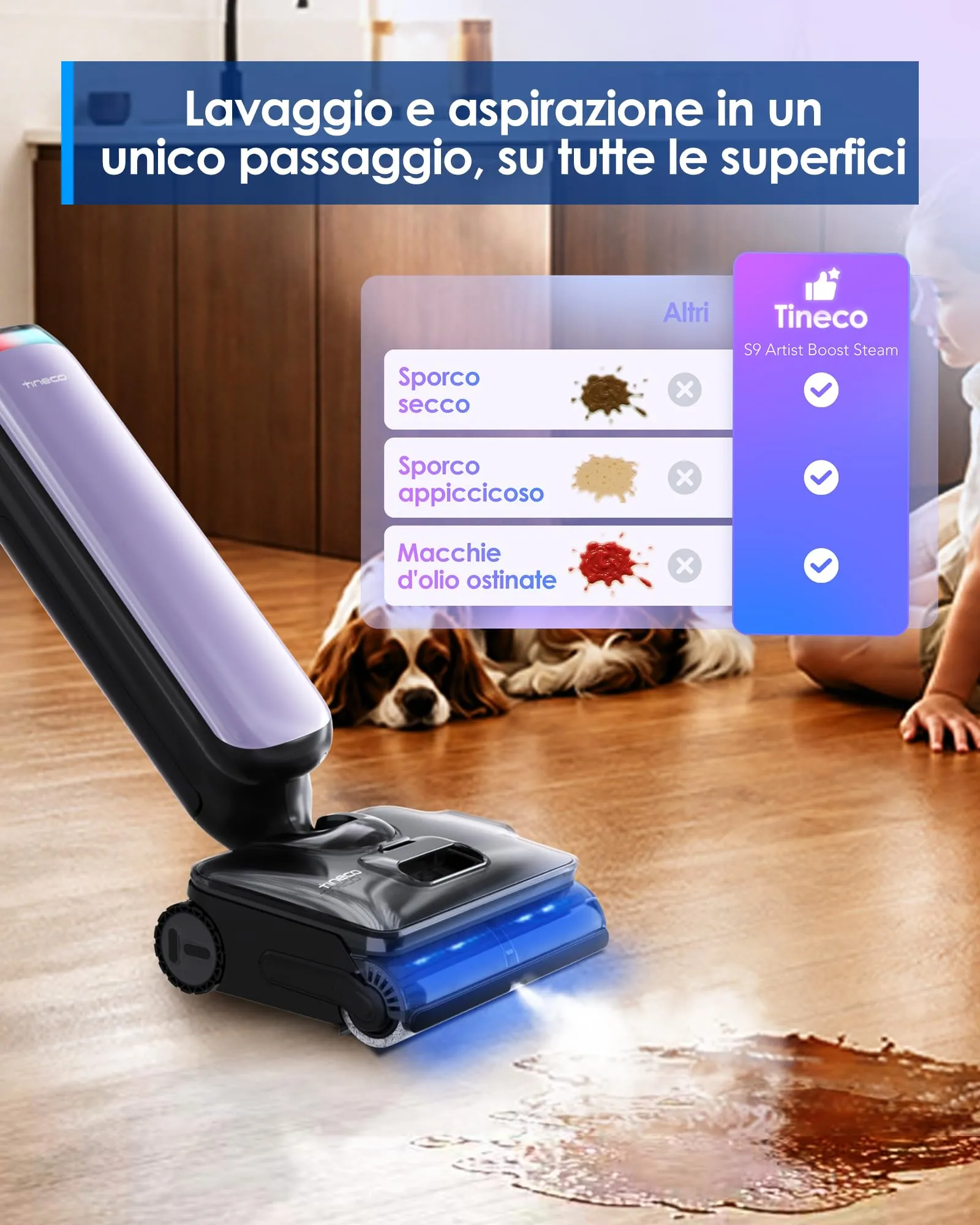 Tineco Floor One S9 Artist Boost Steam - immagine 3