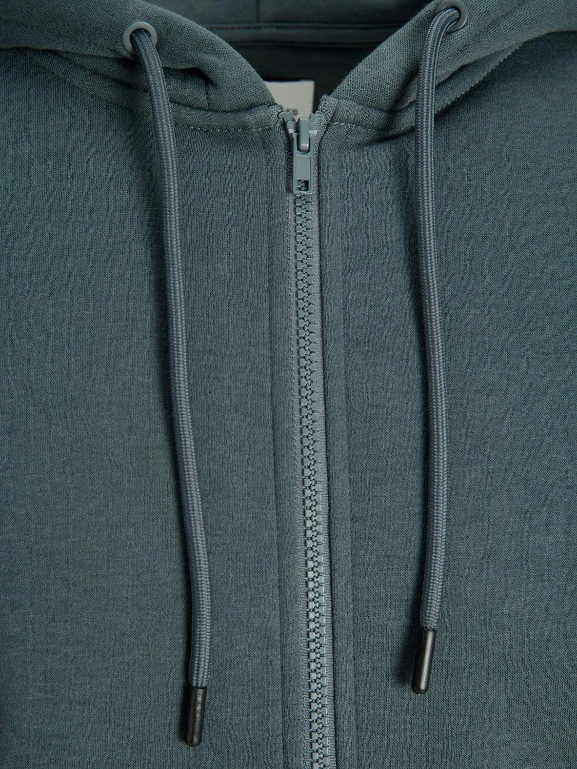 Jack & Jones Felpa con Cappuccio e Zip Grigio S - immagine 2