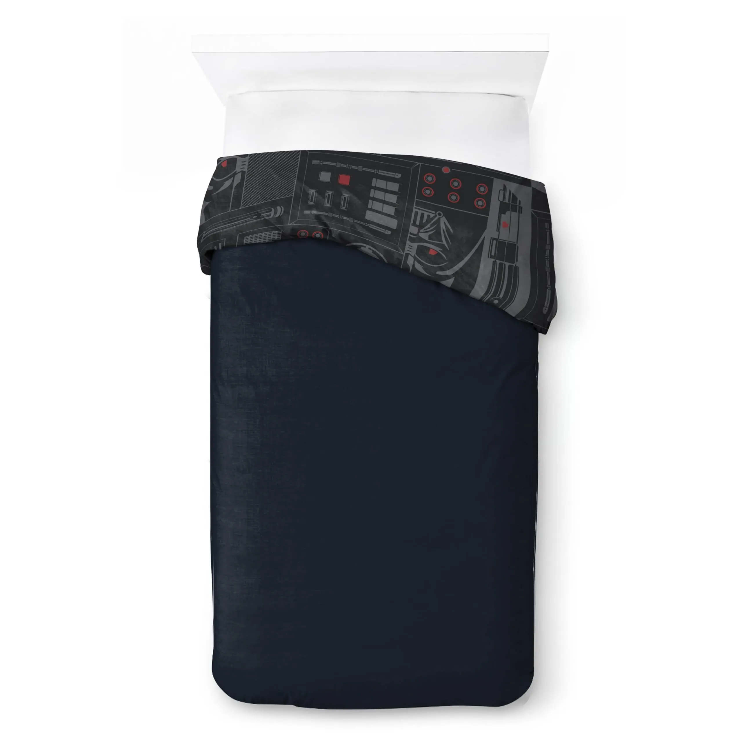 Jay Franco Star Wars Darth Vader Empire Bedding Set, Duvet Cover and Pillowcase, Black, 2 Piece - immagine 3