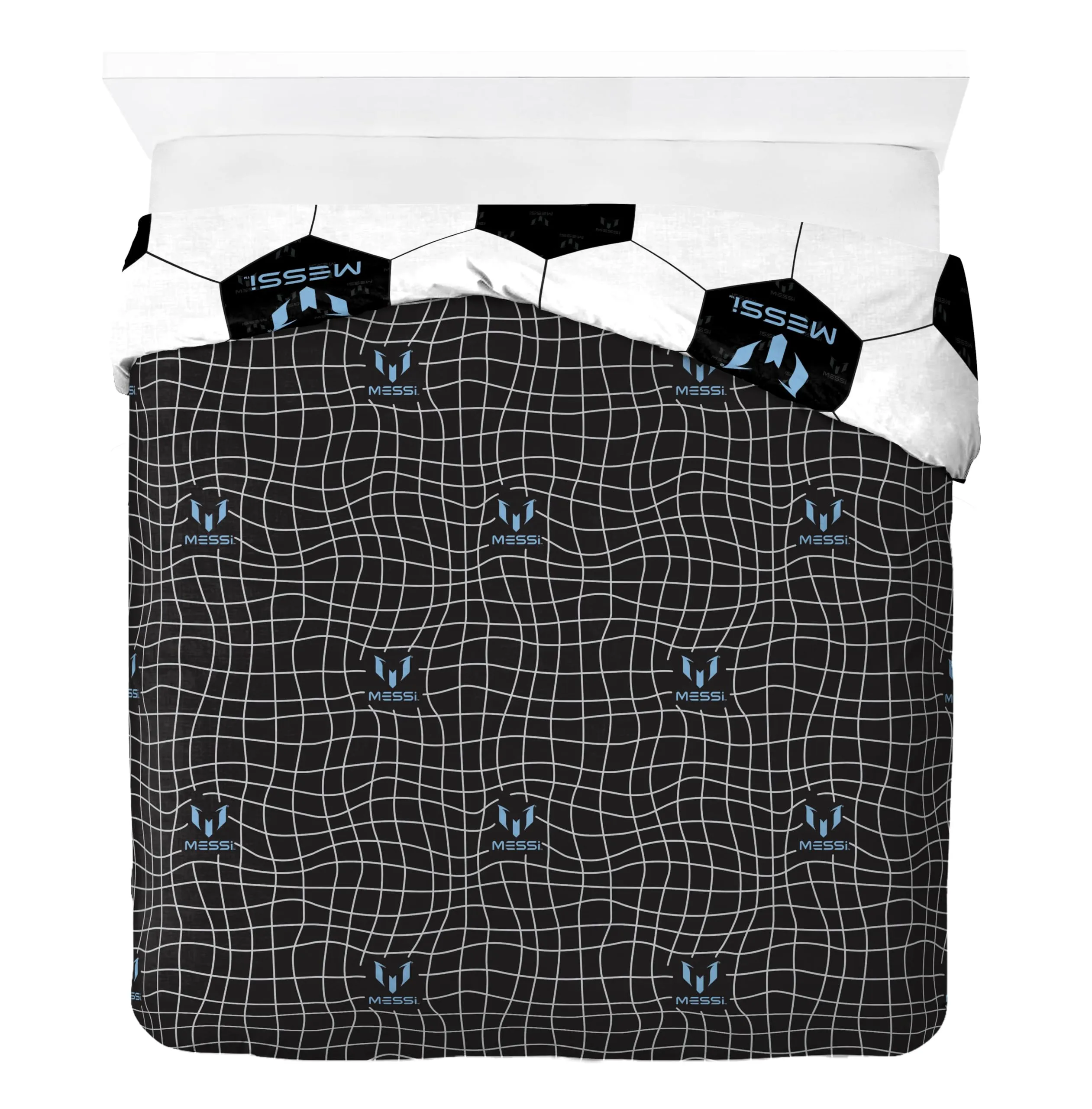 Jay Franco Messi Football Set di Biancheria da Letto, Bianco, 3 Pezzi - immagine 3