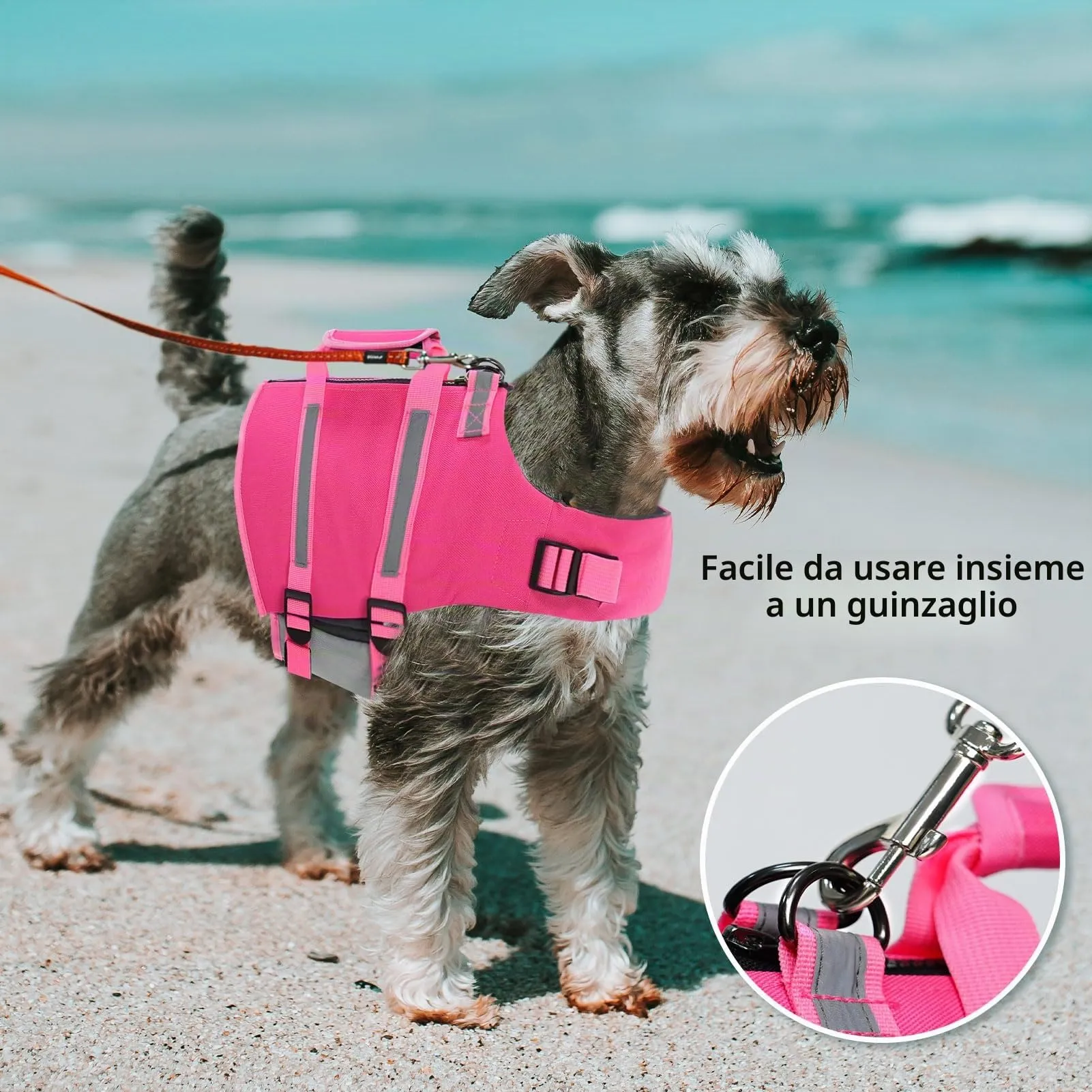 PUZAUKAL Giubbotto Salvagente per Cane con Ripstop e Cerniera sul Dorso - immagine 6
