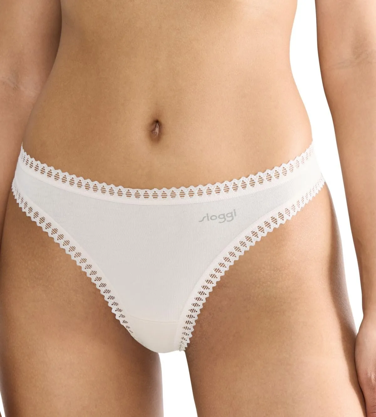 Sloggi Women's Go Crush Perizoma C3P, Size S, Bianco Seta, Pack of 3 - immagine 2