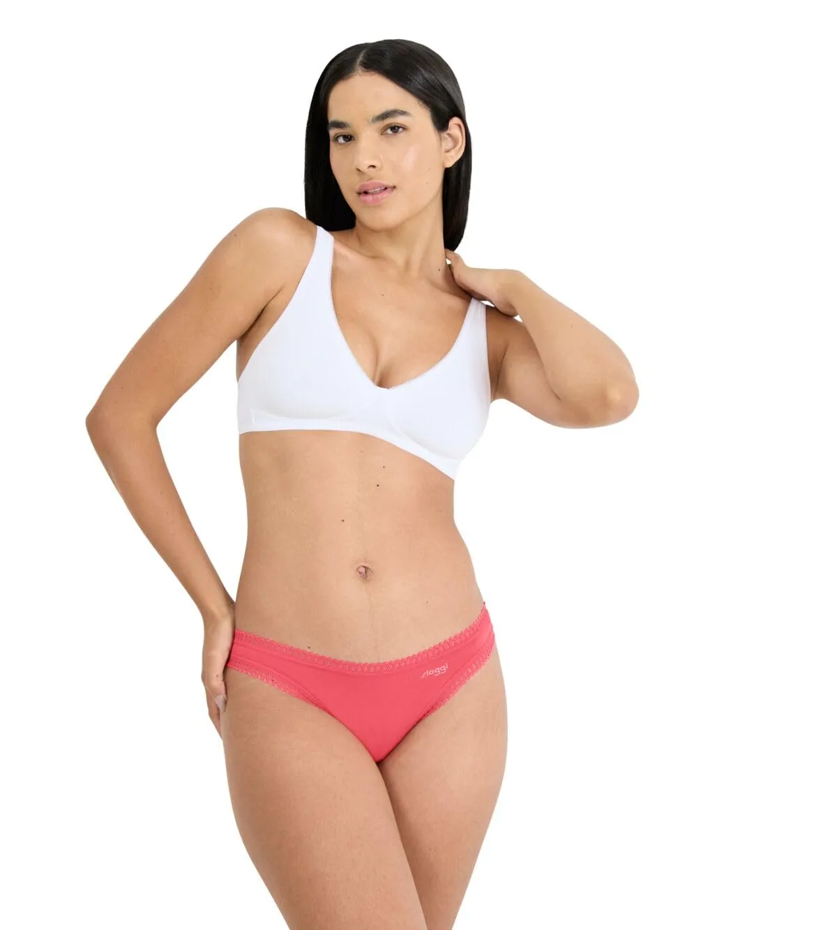 Sloggi Go Crush Perizoma C3p, Rosso Combinación Luz, XL, confezione da 3 - immagine 2