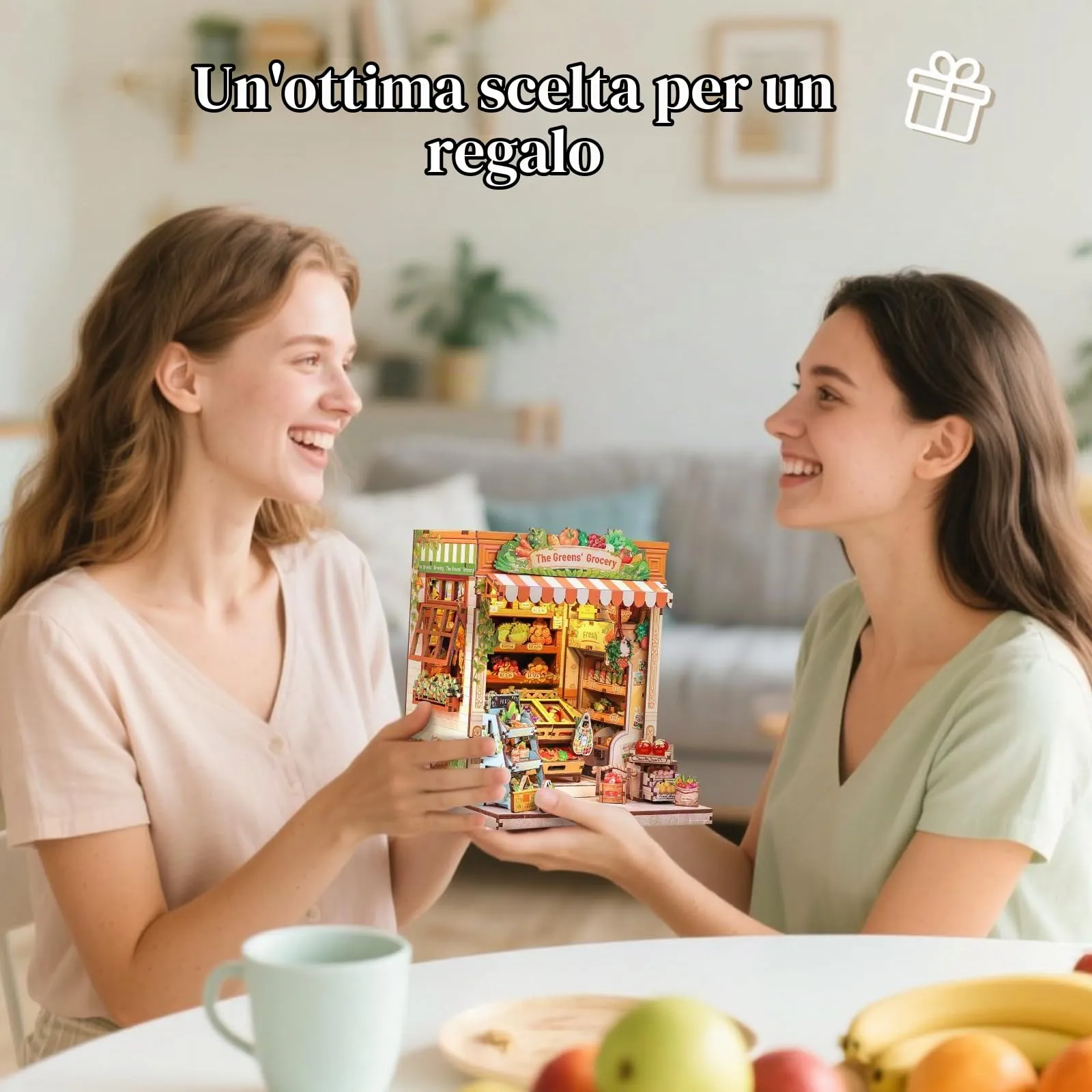 CUTEBEE Book Nook The Greens' Grocery DIY Miniature House Kit, 1:24 Scale - immagine 2