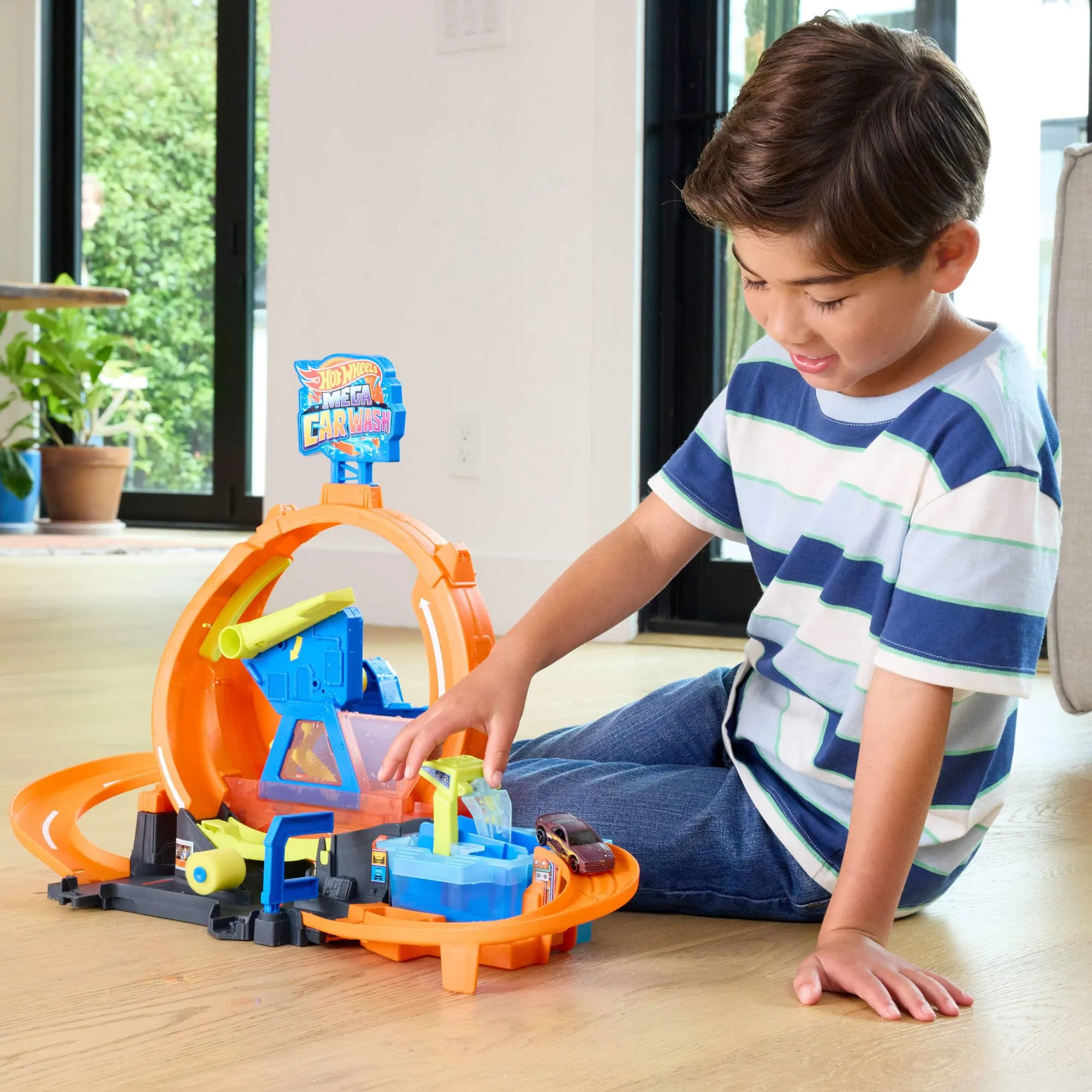 Hot Wheels City Loop Autolavaggio e Veicolo che Cambia Colore - immagine 2